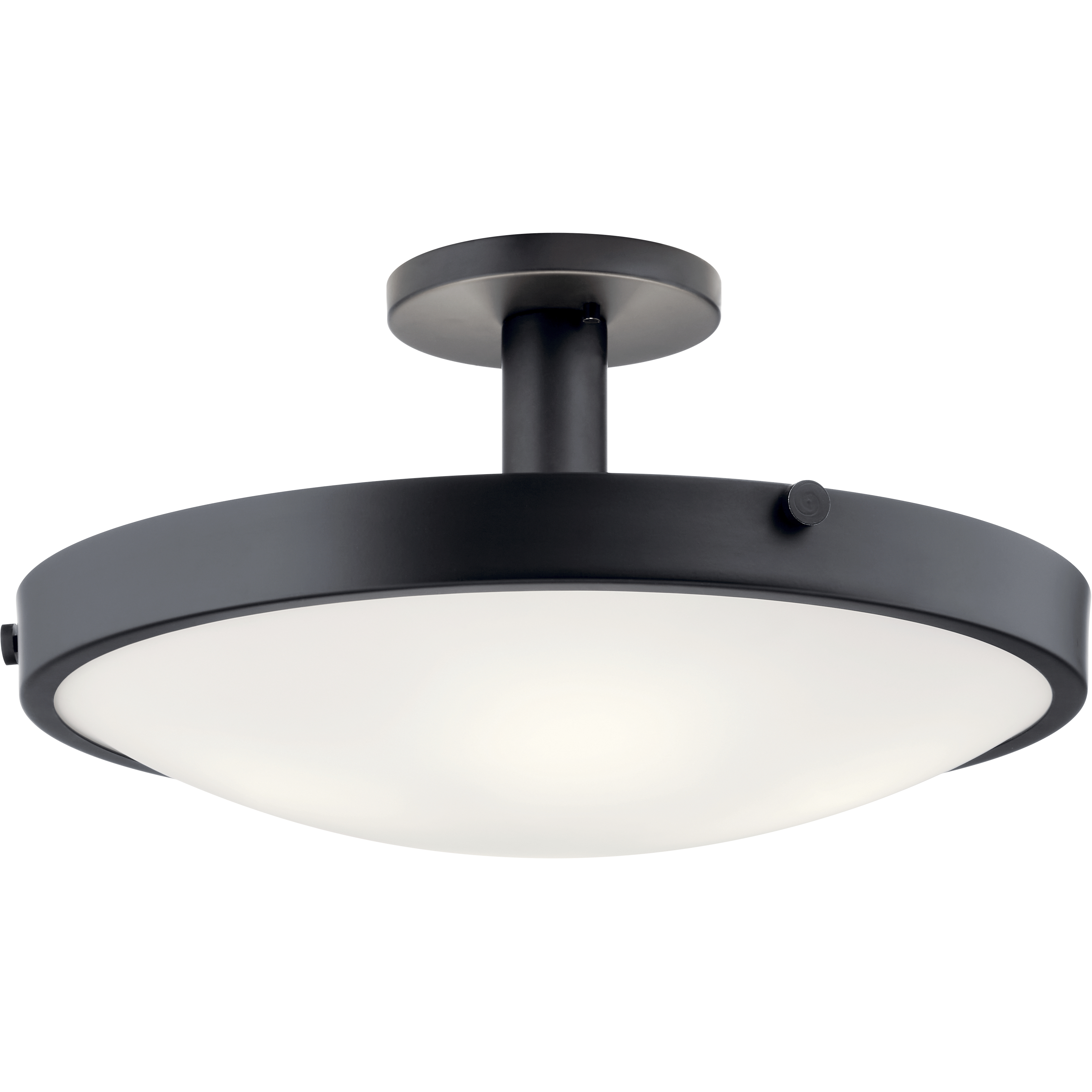 Lytham 4 Light 20.5 inch Black Semi Flush Mount Ceiling Light