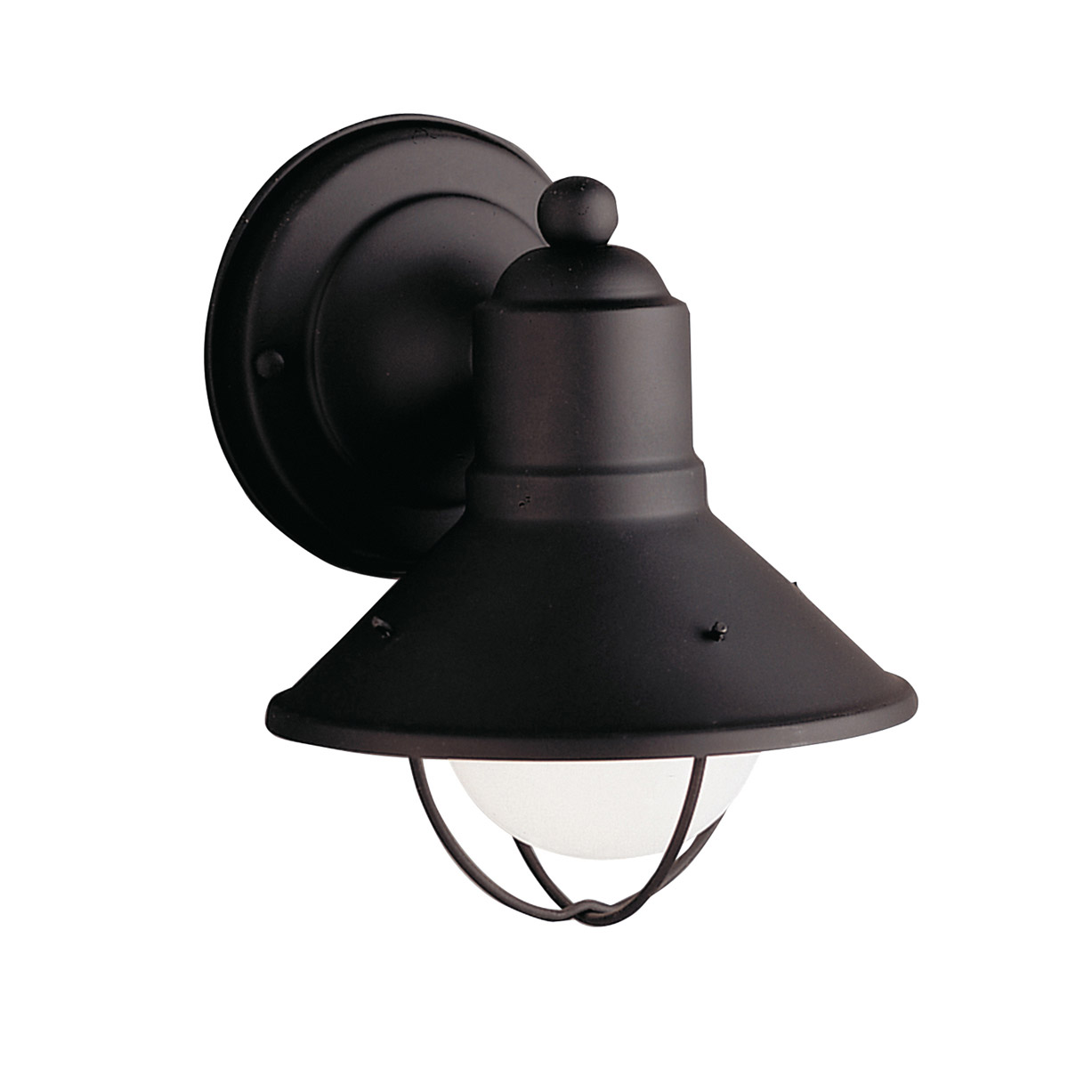 Kichler 9021BK Seaside 1 Light 8 inch Black Outdoor Wall Small