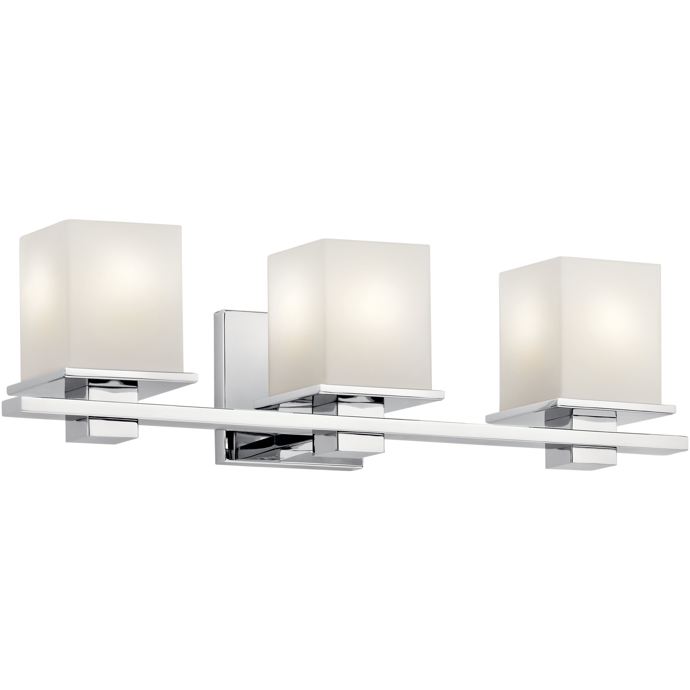 Tully 3 Light 24 inch Chrome Wall Mt Bath 3 Arm Wall Light