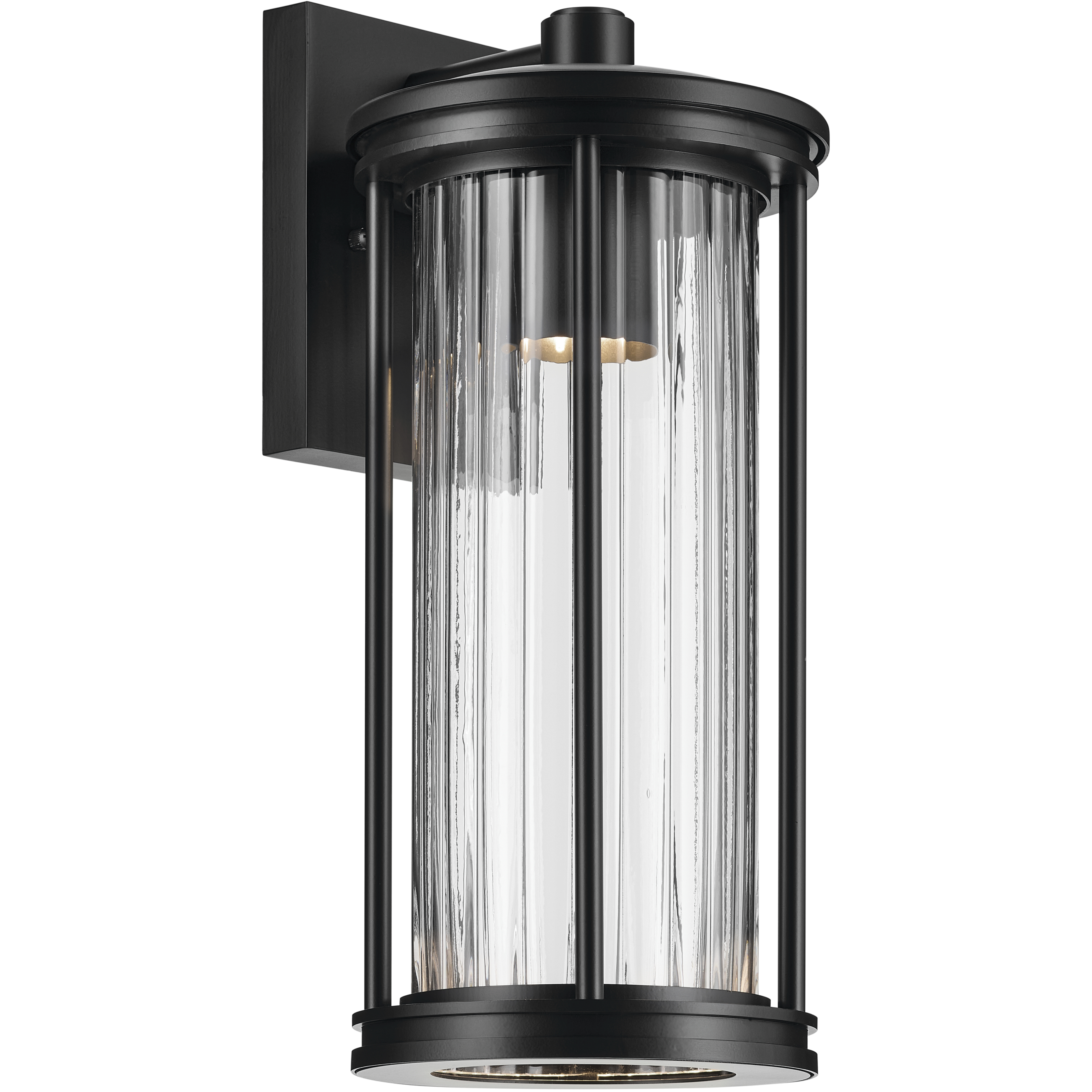 Barras 1 Light 16 inch Black Outdoor Wall Sconce