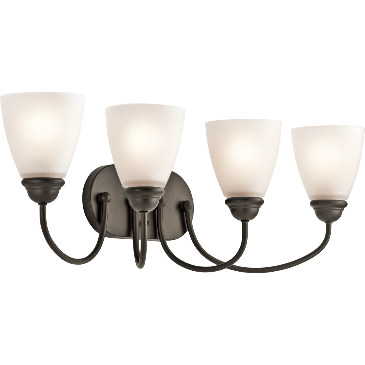Jolie 4 Light 28 inch Olde Bronze Wall Mt Bath 4 Arm Wall Light in Incandescent