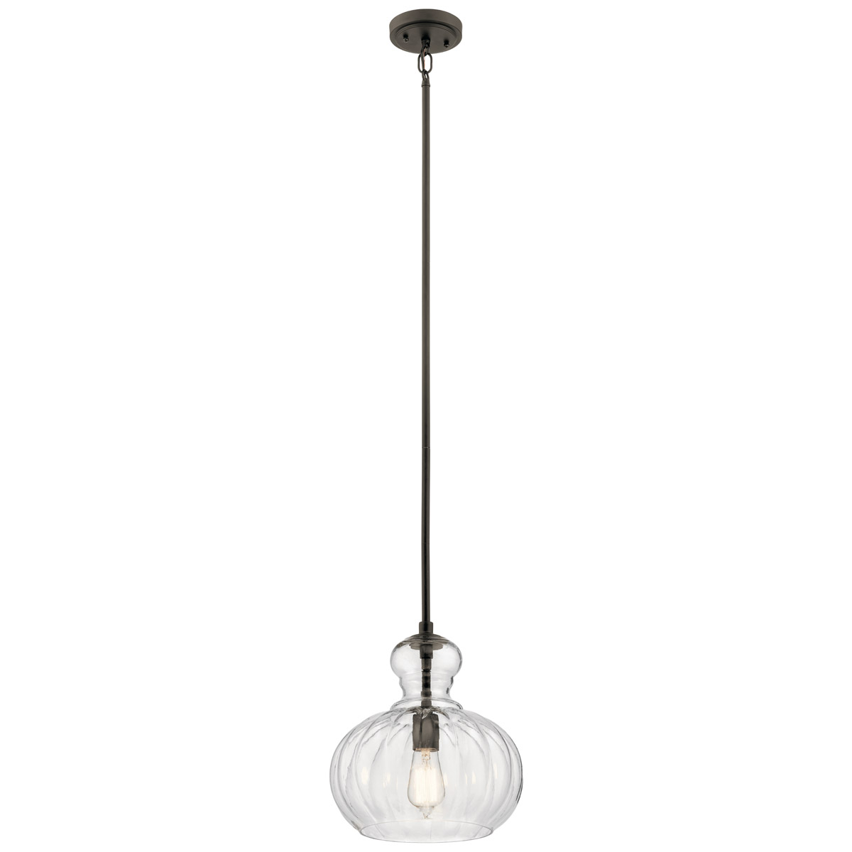 Riviera 1 Light 11.5 inch Olde Bronze Pendant Ceiling Light