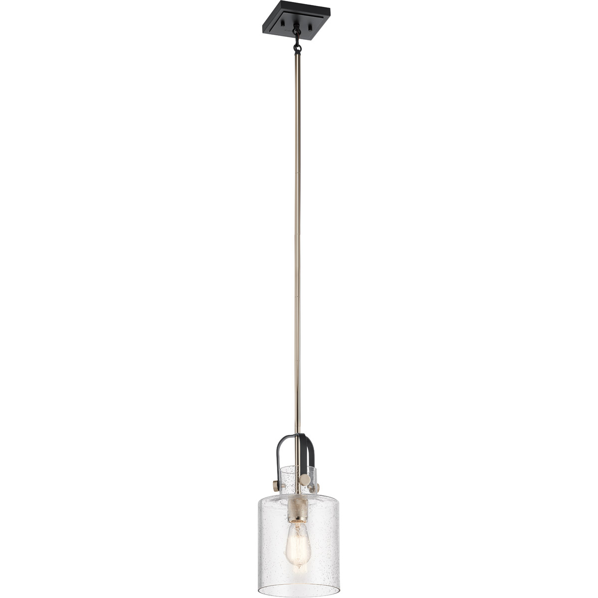 Kitner 1 Light 7 inch Polished Nickel Pendant Ceiling Light
