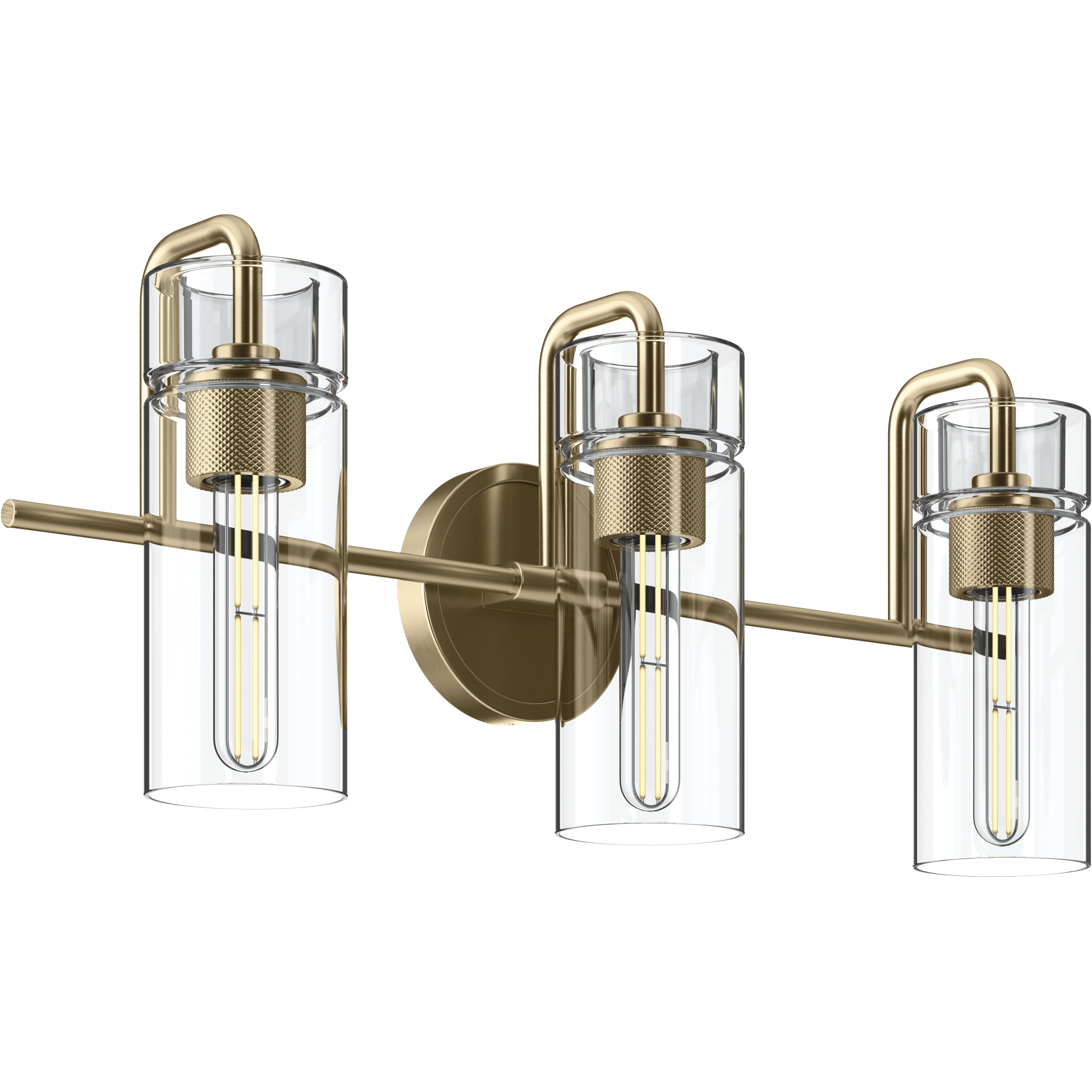 Niccol 3 Light 24 inch Champagne Bronze Vanity Light Wall Light