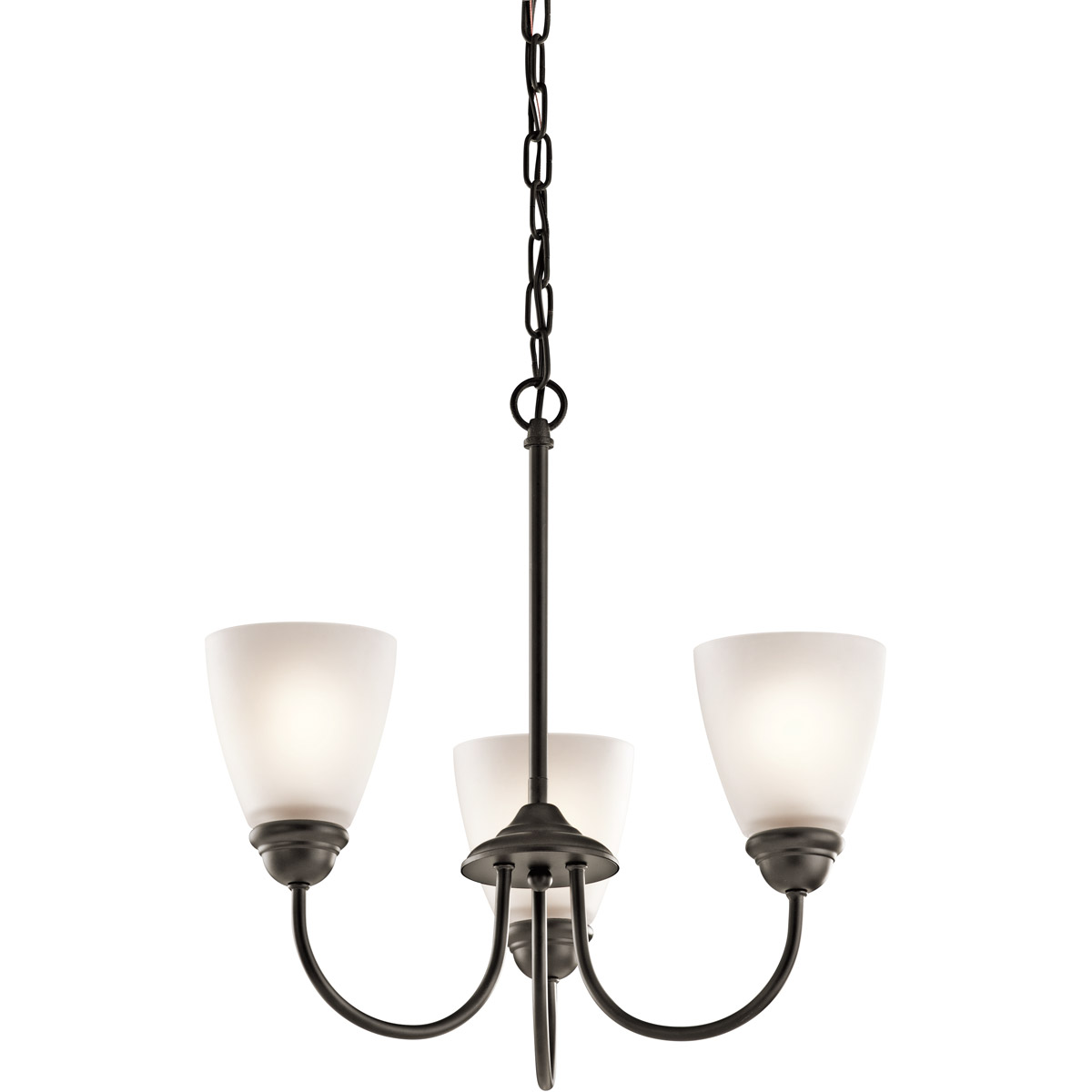 Jolie 3 Light 18 inch Olde Bronze Mini Chandelier Ceiling Light in Incandescent