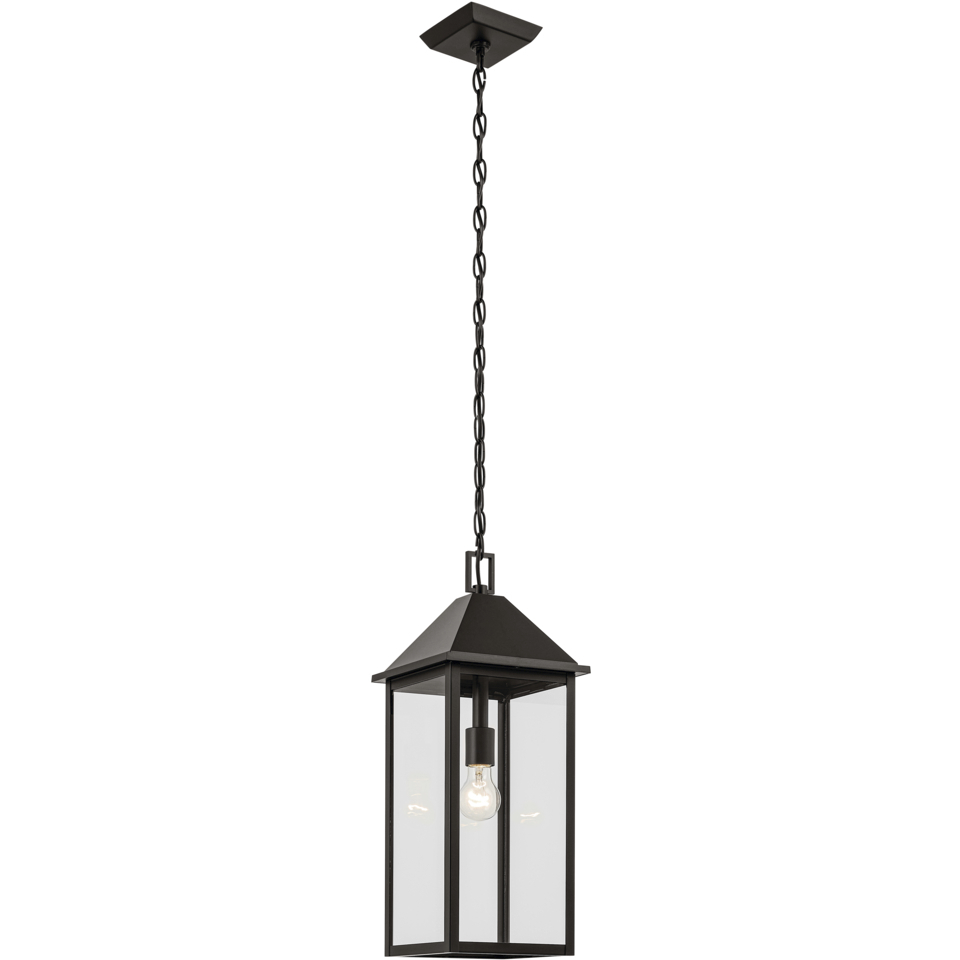 Prin 1 Light 9 inch Olde Bronze Outdoor Hanging Pendant