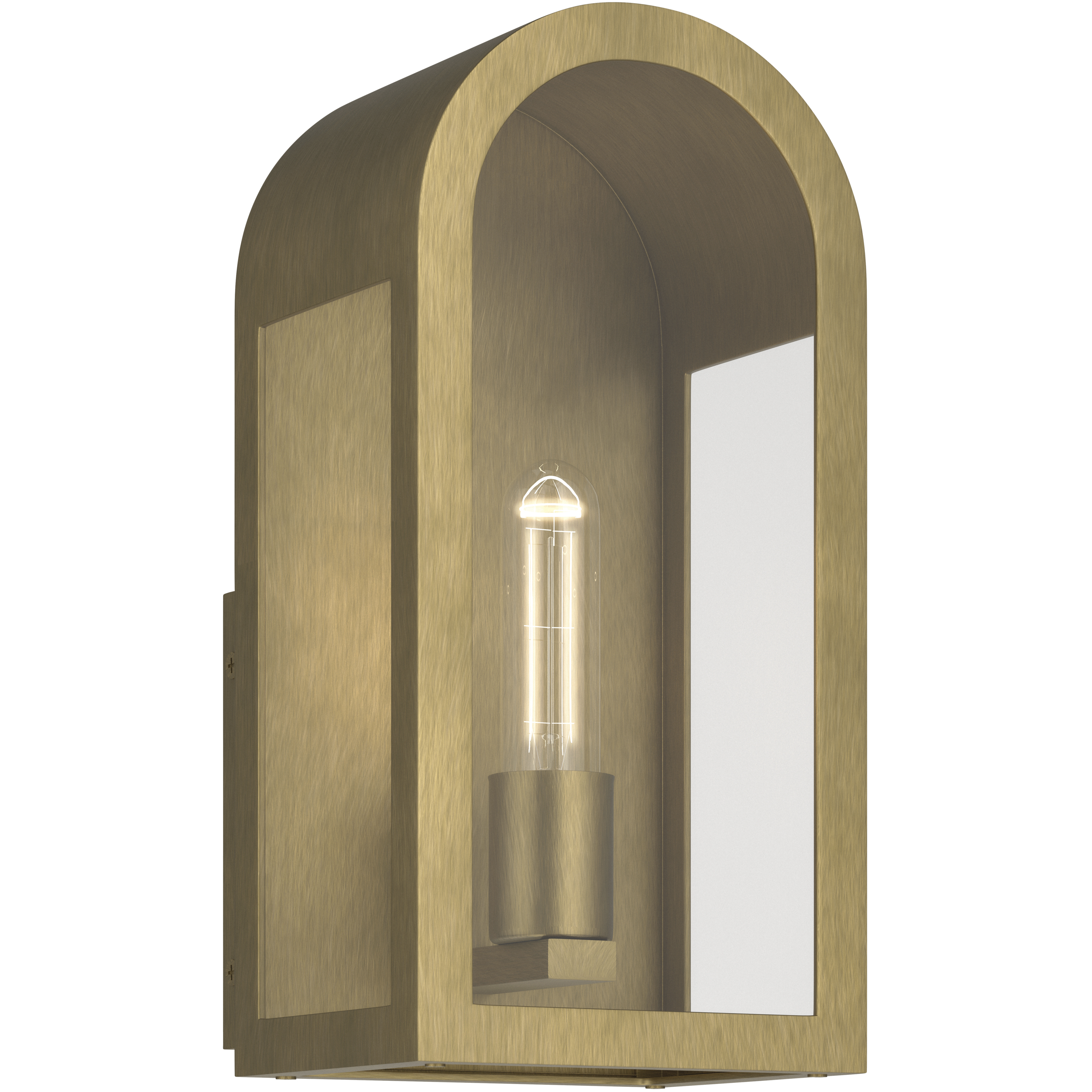 Marea 1 Light 13 inch Natural Brass Outdoor Wall Light