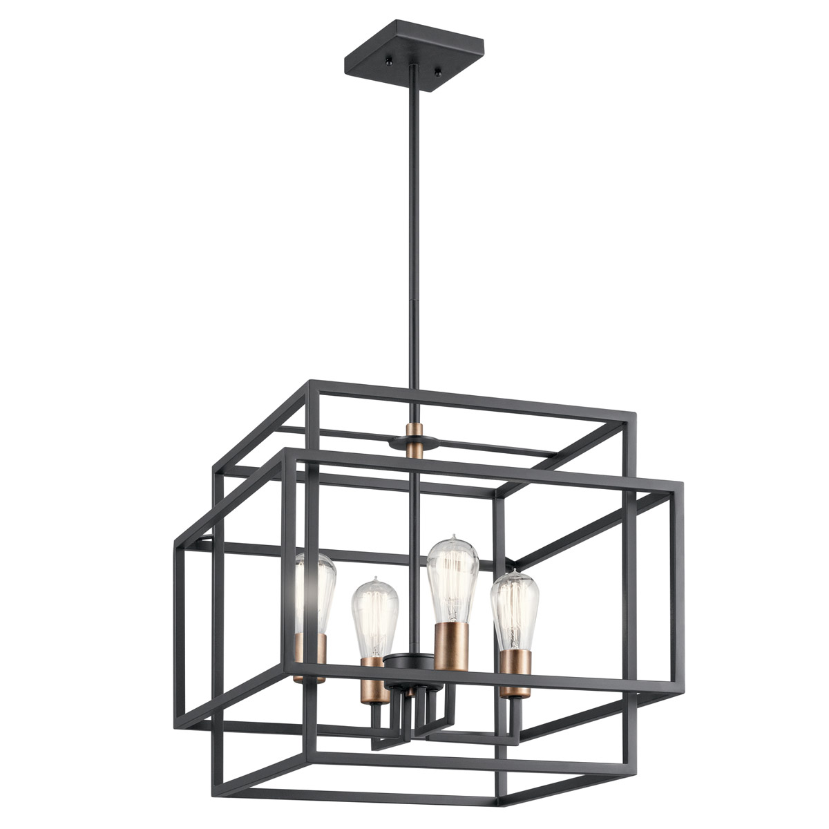 Taubert 4 Light 18 inch Black Pendant Ceiling Light