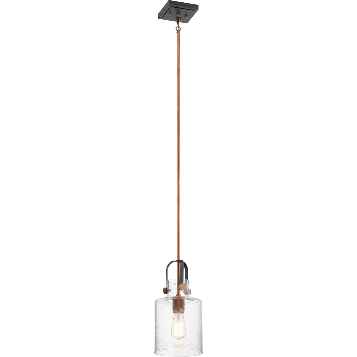 Kitner 1 Light 7 inch Antique Copper Pendant Ceiling Light