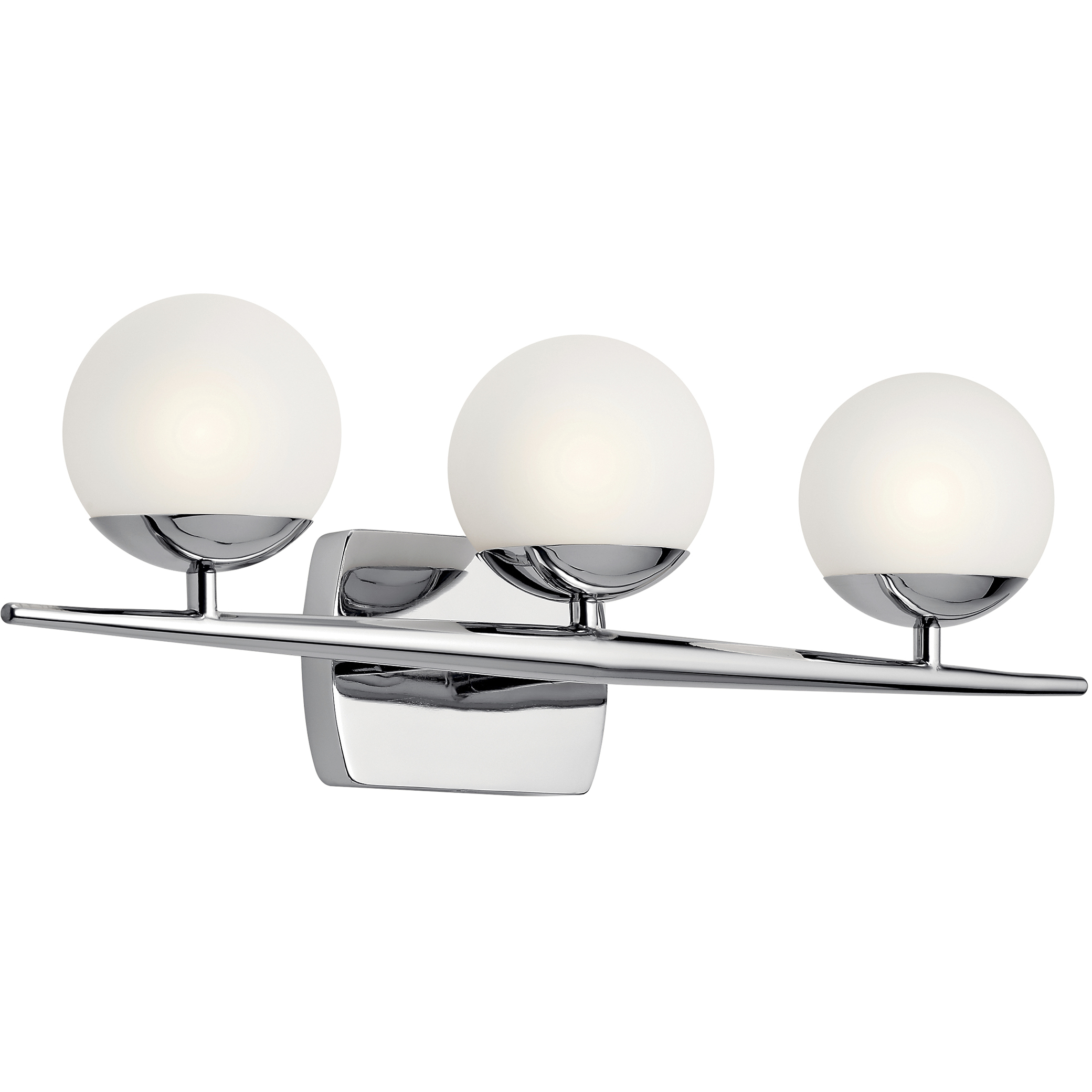 Jasper 3 Light 25 inch Chrome Wall Mt Bath 3 Arm Wall Light