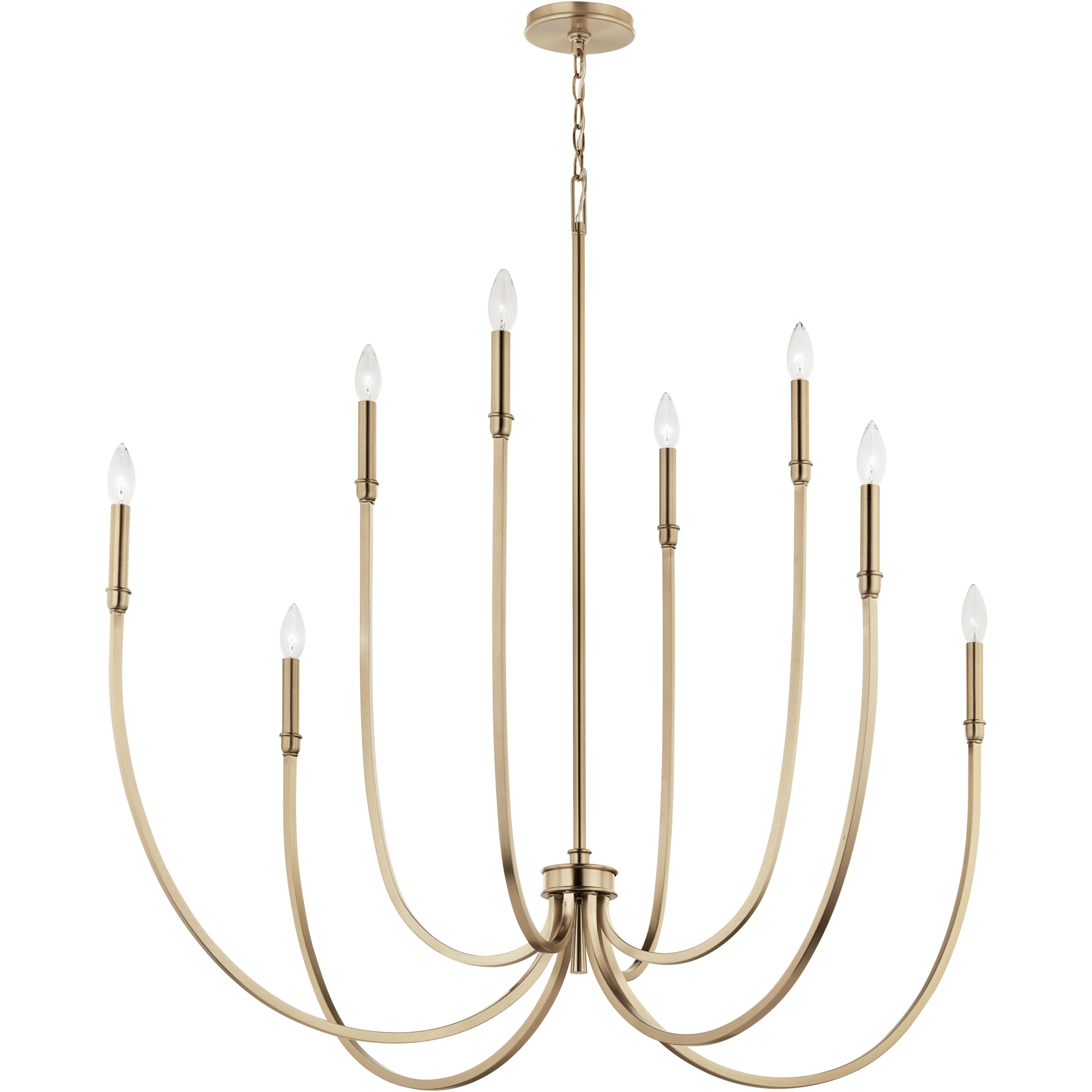 絶妙なデザイン Kichler 52699CPZ Malene 8 Light Champagne Bronze Chandelier テープ・マスキングテープ