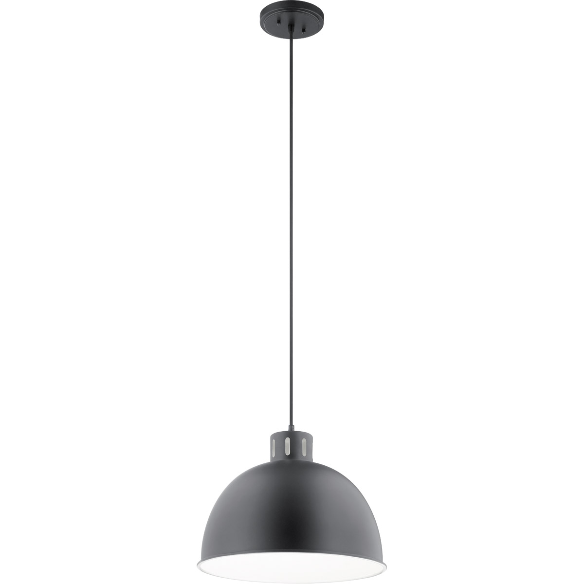 Zailey 1 Light 15.75 inch Black Pendant Ceiling Light