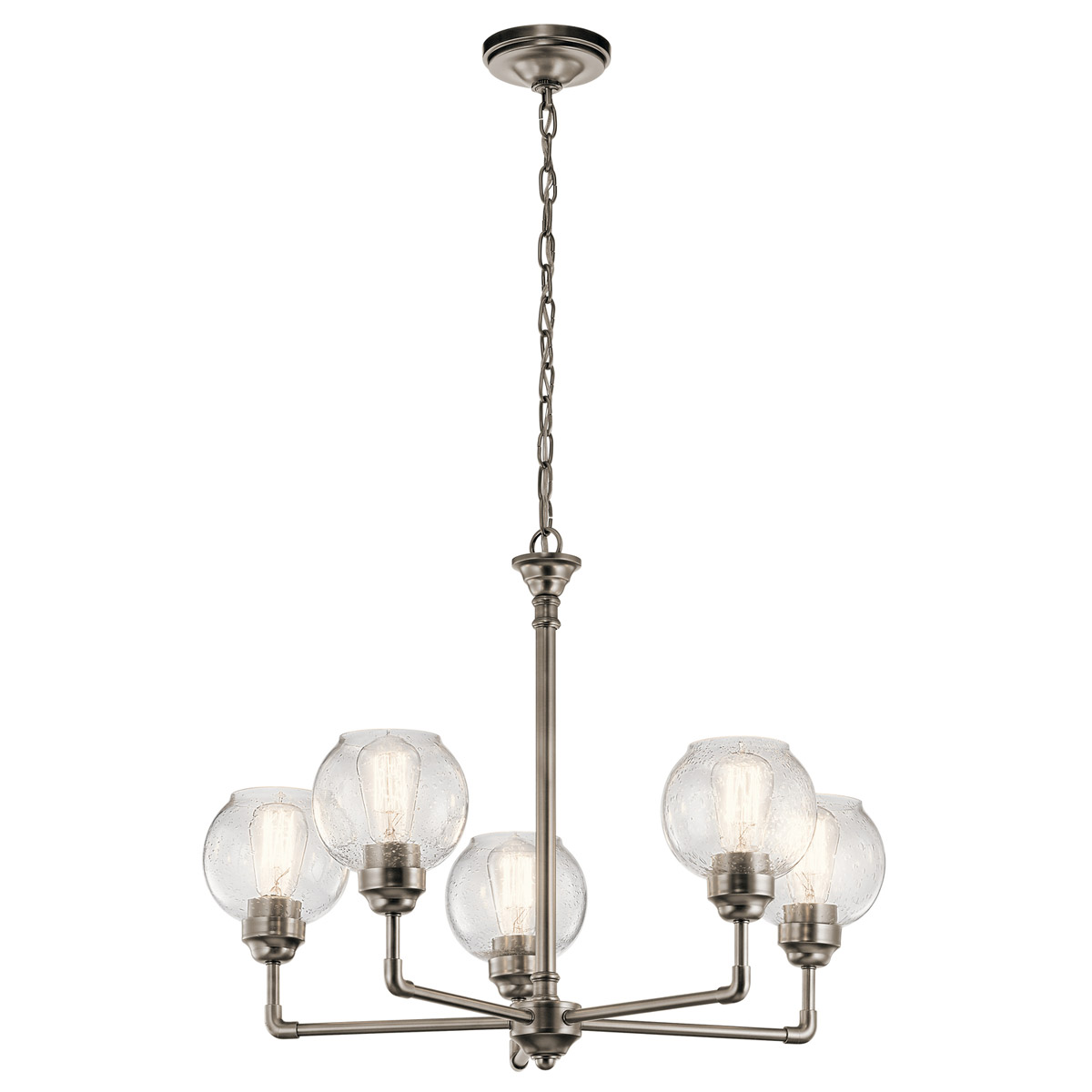 Niles 5 Light 26 inch Antique Pewter Chandelier 1 Tier Medium Ceiling Light, 1 Tier Medium