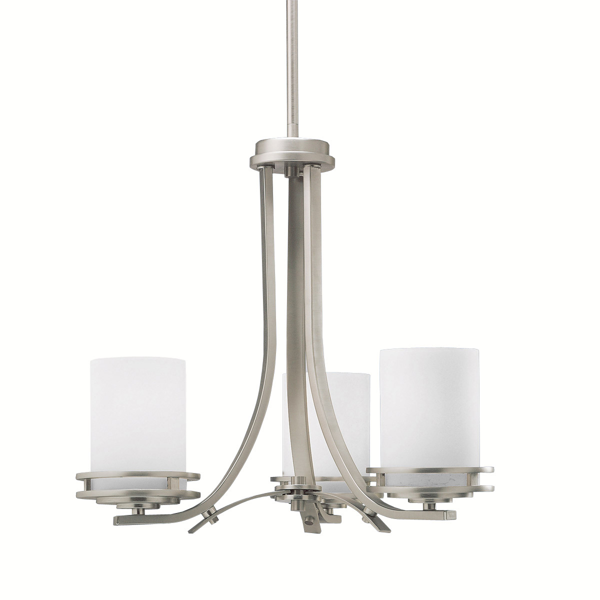 Hendrik 3 Light 19 inch Brushed Nickel Chandelier 1 Tier Small Ceiling Light, 1 Tier Small