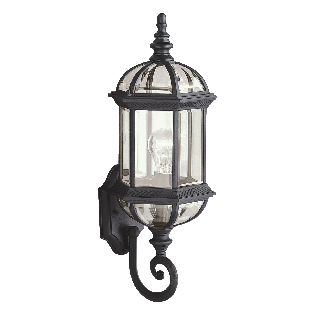 Barrie 1 Light 22 inch Black Outdoor Wall, Medium