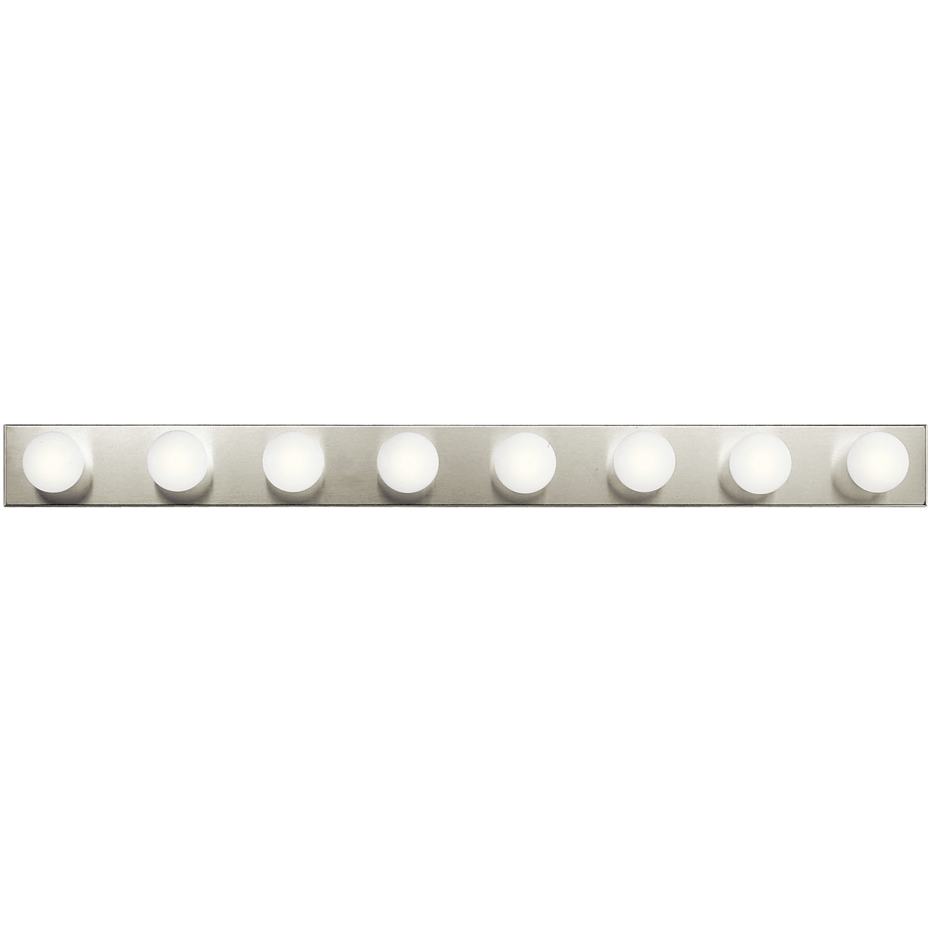 Independence 8 Light 48 inch Brushed Nickel Bath Strip Wall Light
