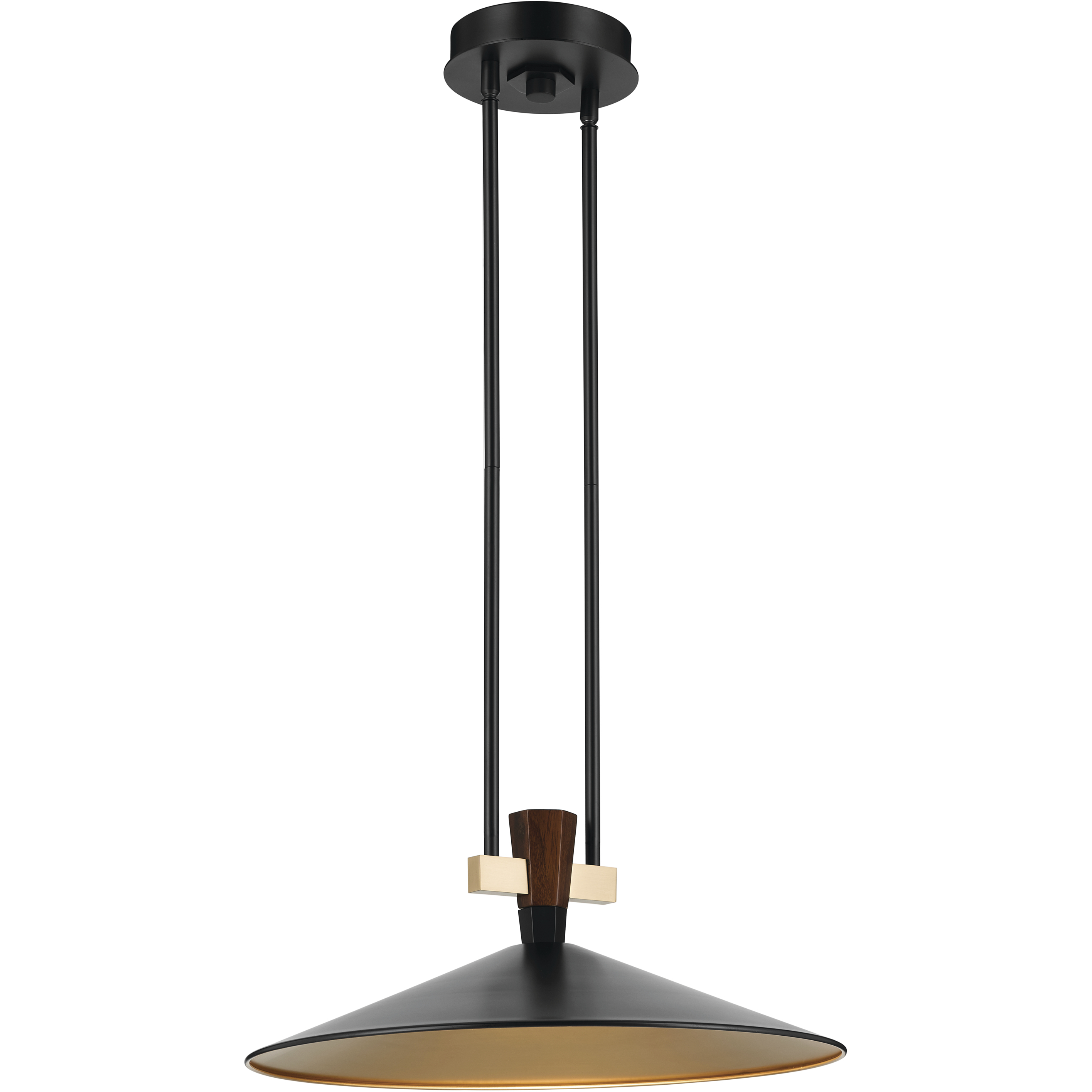 Tenon LED Black Pendant Ceiling Light
