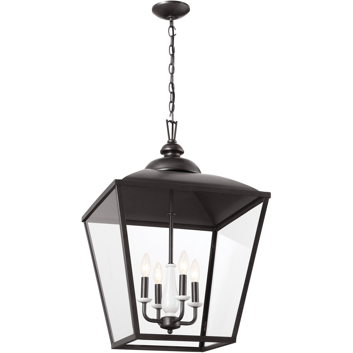Homestead Dame 4 Light 18.5 inch Anvil Iron Foyer Pendant Ceiling Light