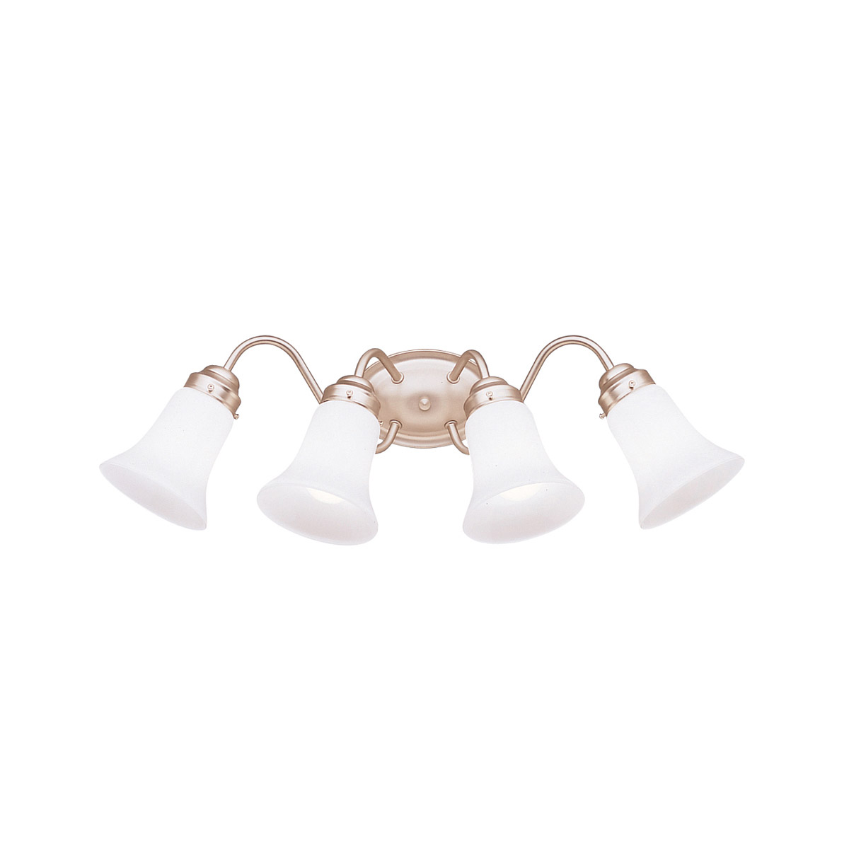 Independence 4 Light 26 inch Brushed Nickel Wall Mt Bath 4 Arm Wall Light