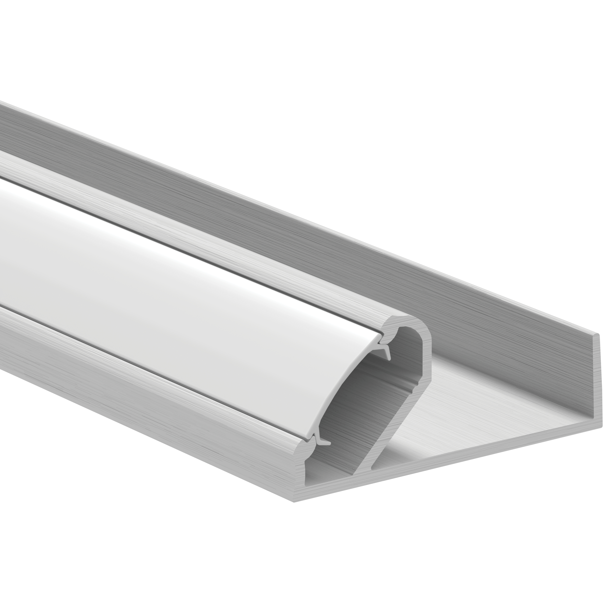 TE Series Silver 24 inch Shelf Extrusion Kit