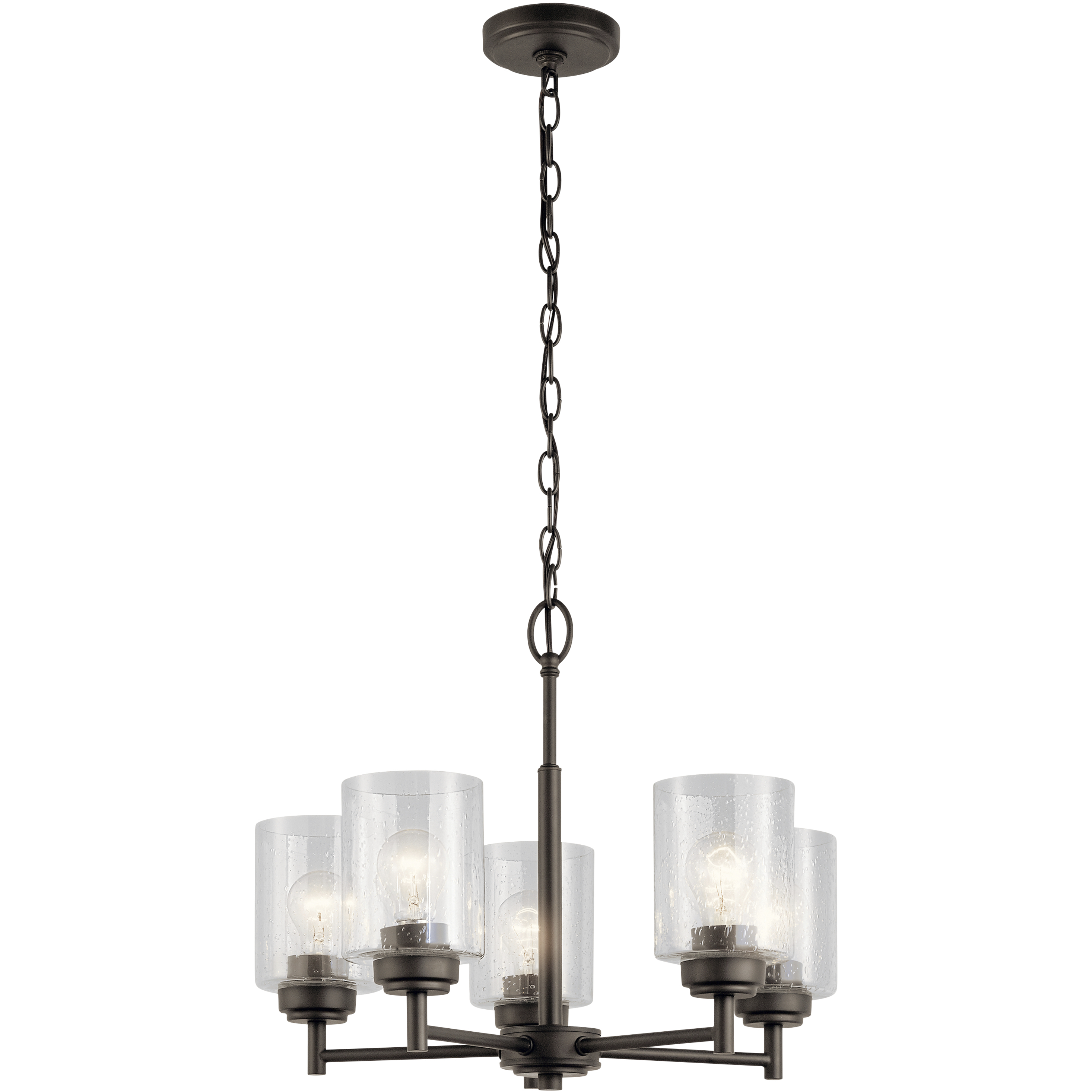 Winslow 5 Light 19.75 inch Olde Bronze Chandelier 1 Tier Small Ceiling Light, Small
