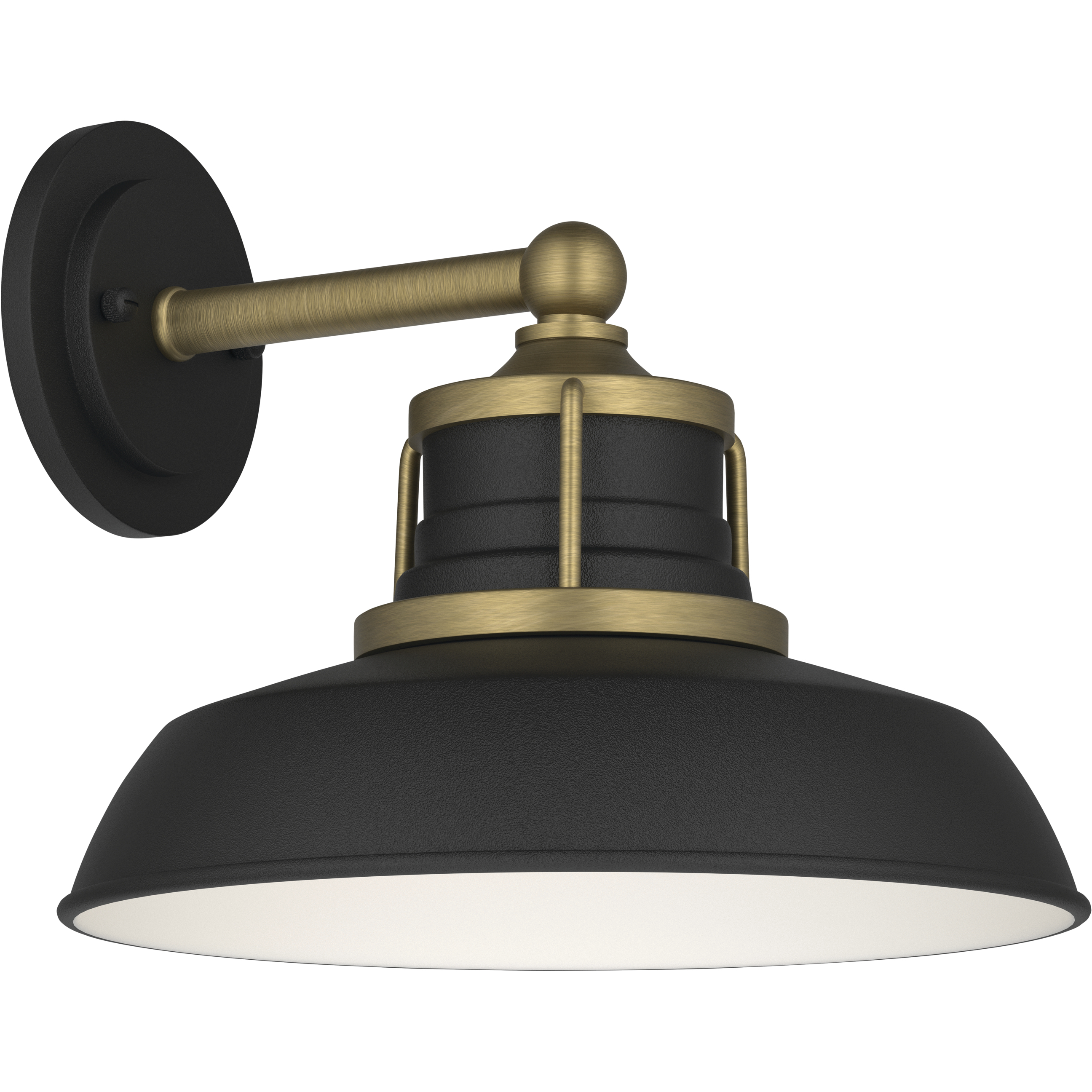 Fielding 1 Light 10.75 inch Natural Brass Outdoor Wall Light
