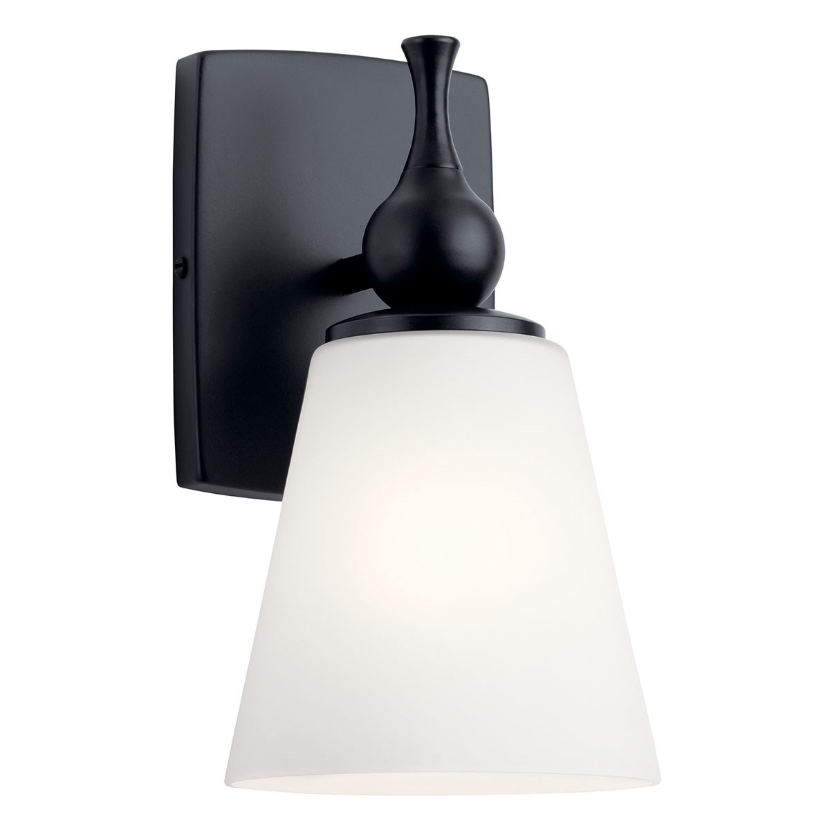 Cosabella 1 Light 6 inch Polished Nickel Wall Bracket Wall Light in Black