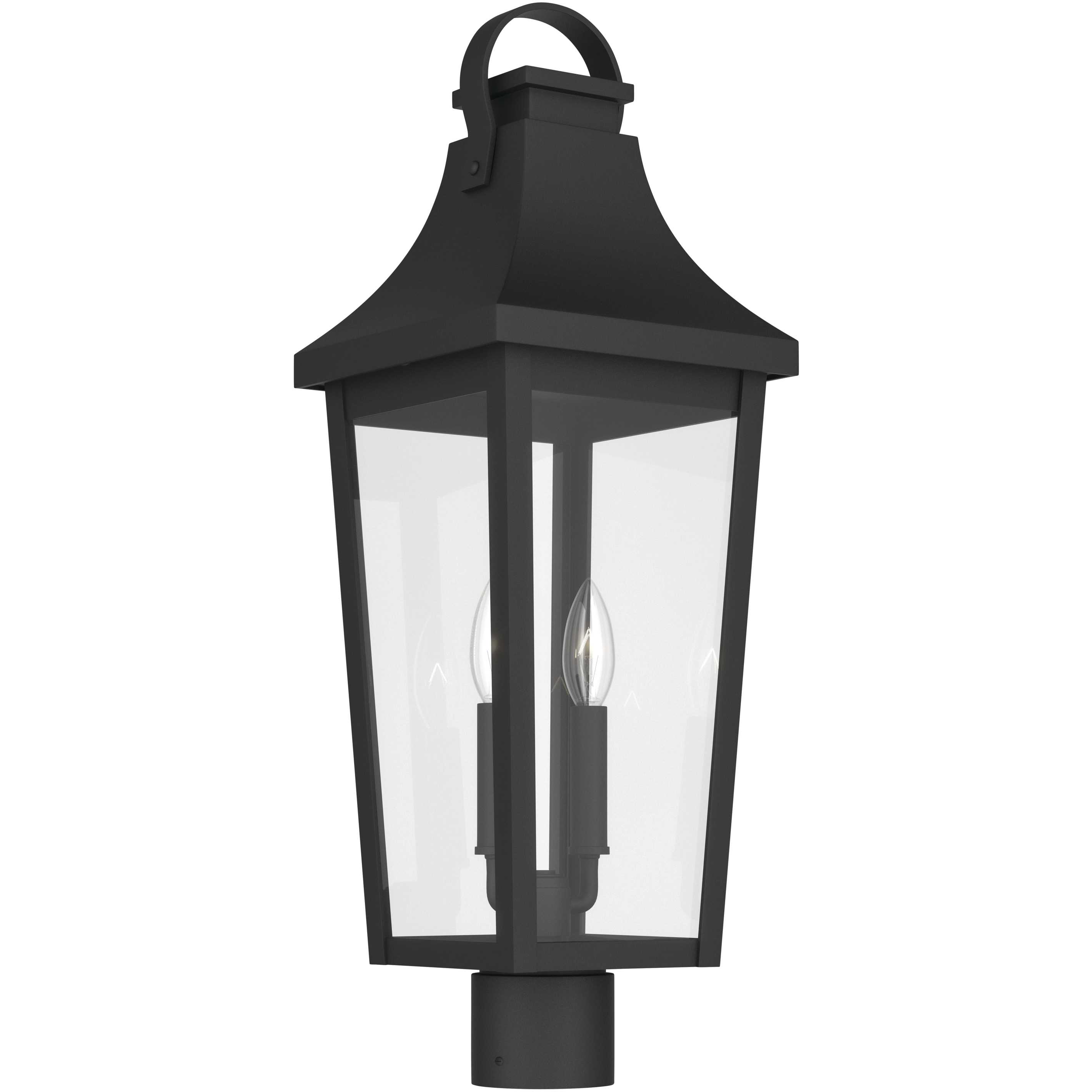 Cleary 2 Light 25.25 inch Textured Black Outdoor Post Light