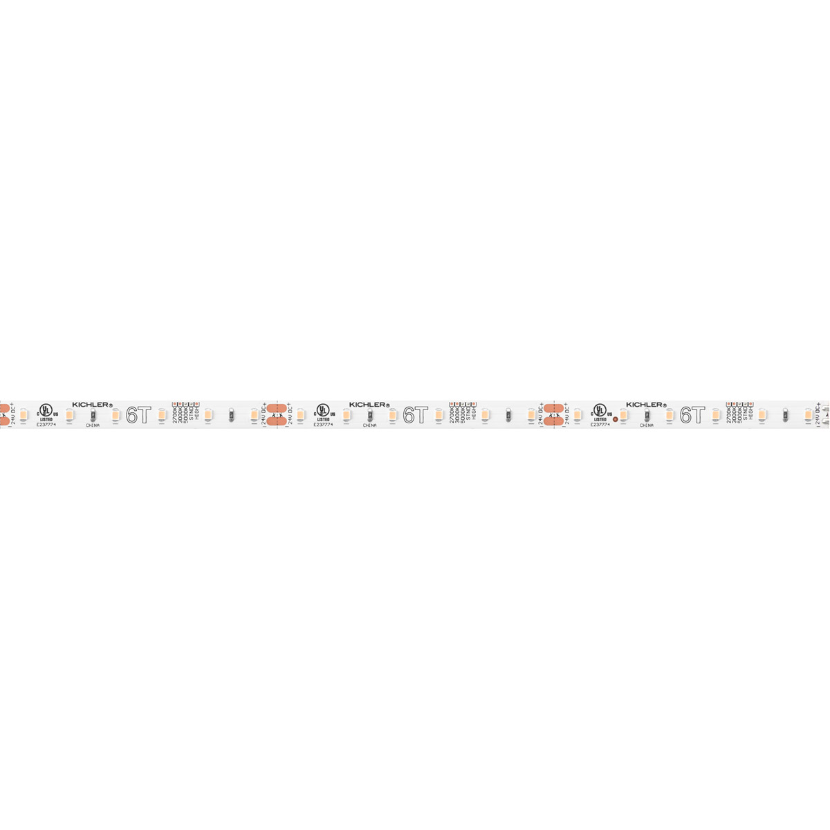 6Tl Dry Tape 24V White Material (Not Painted) 5000K 1200 inch 24V LED Dry Tape