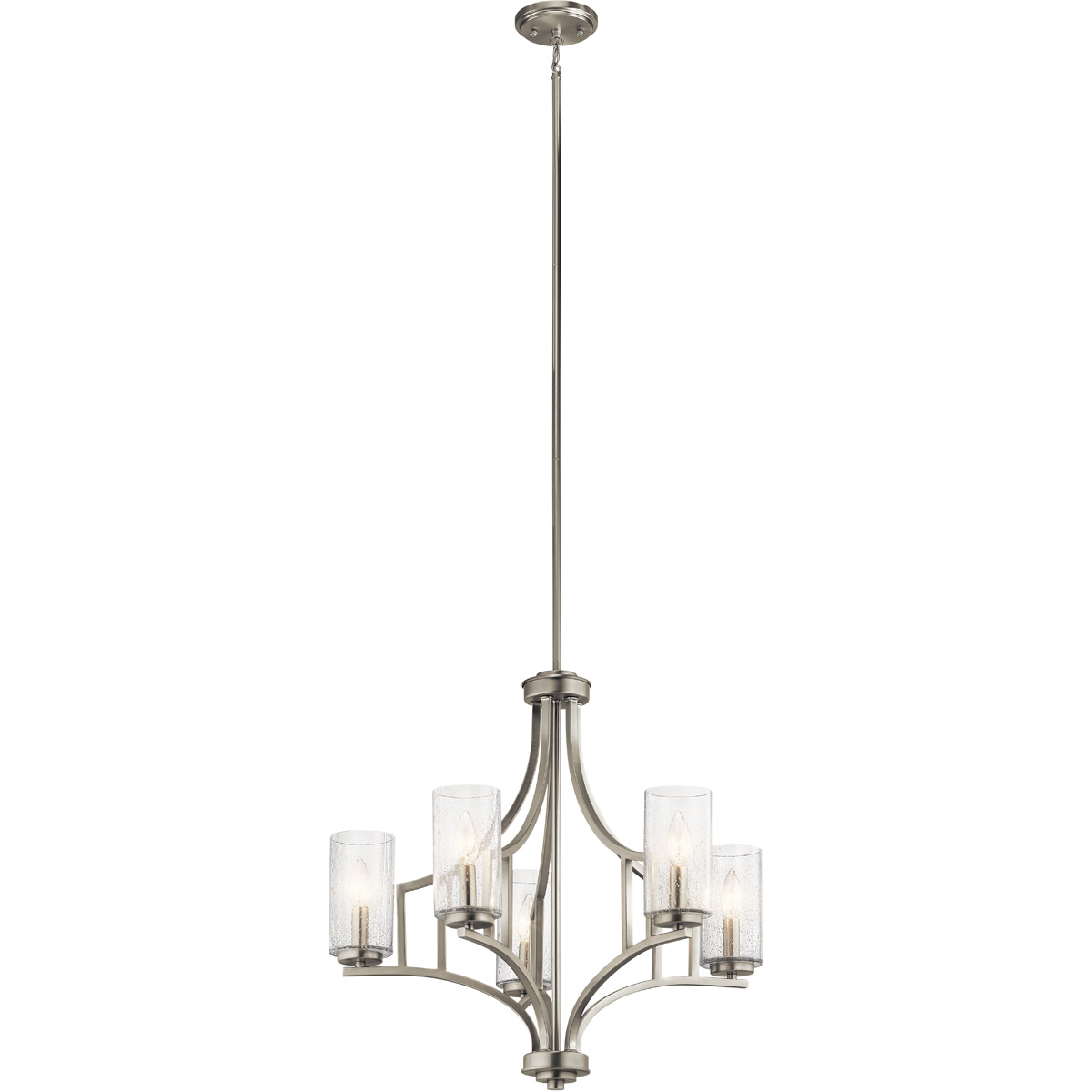 Vara 5 Light 25.25 inch Brushed Nickel Chandelier 1 Tier Medium Ceiling Light, Medium
