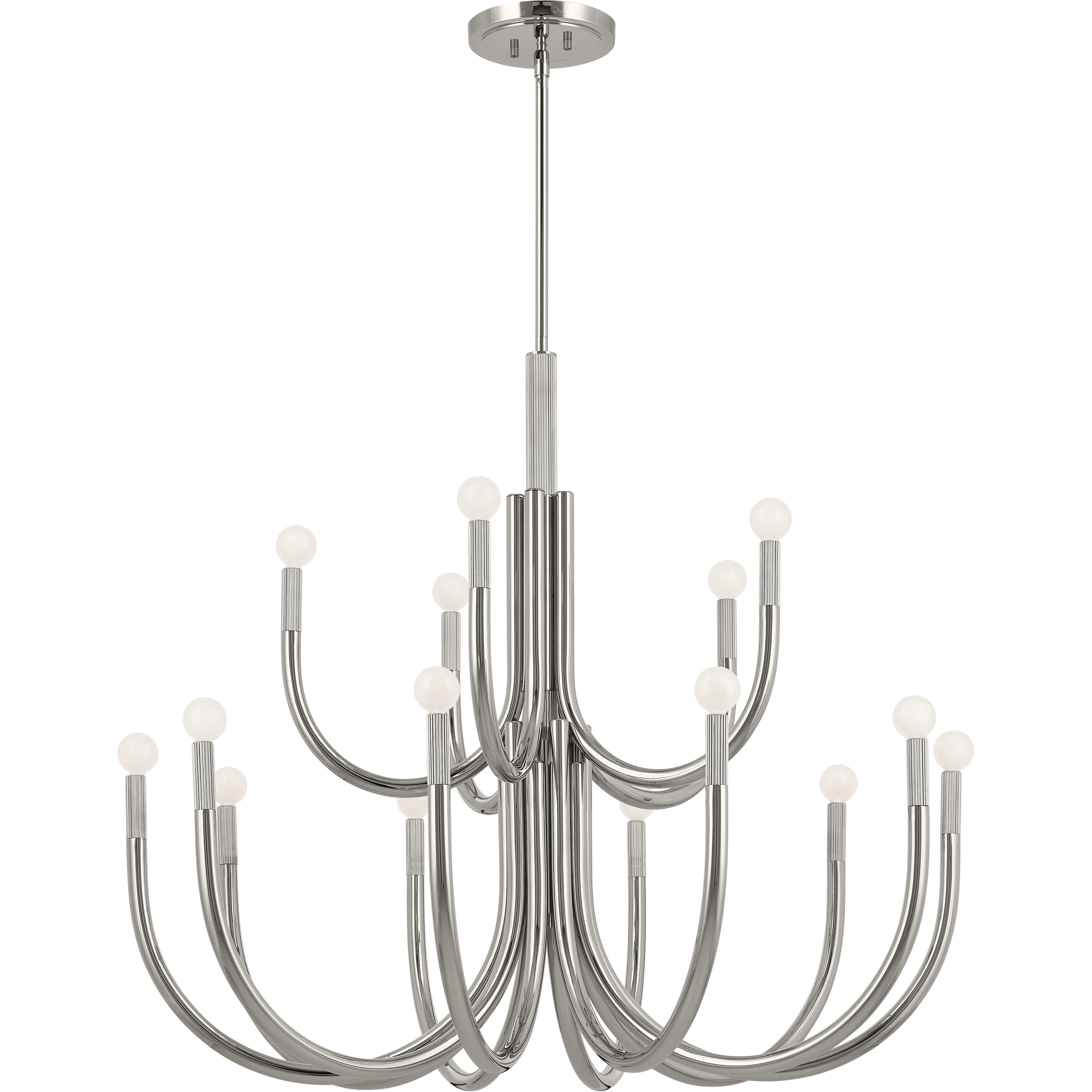 Odensa LED 40.25 inch Polished Nickel Chandelier Ceiling Light