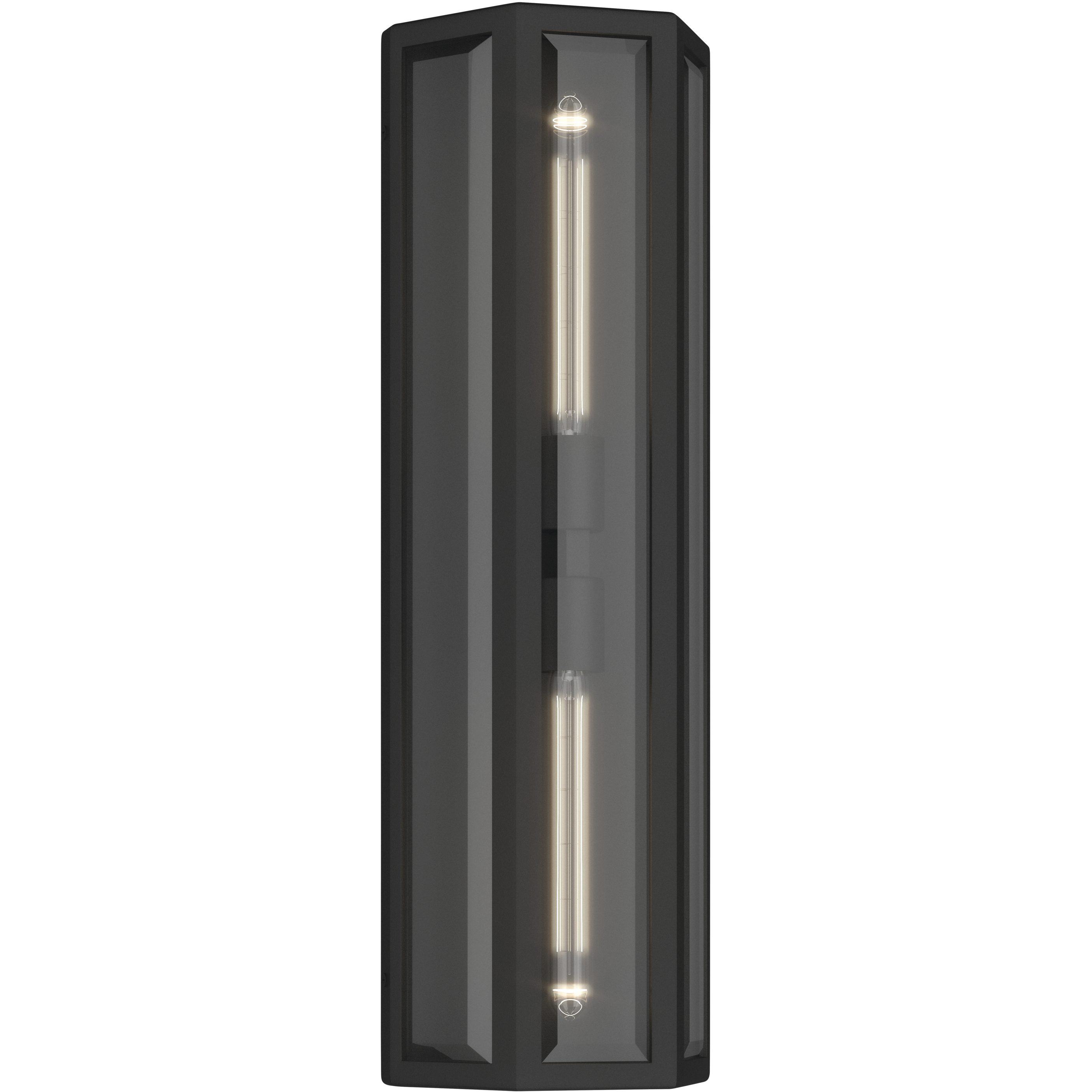 Berens 2 Light 24 inch Textured Black Outdoor Wall Light