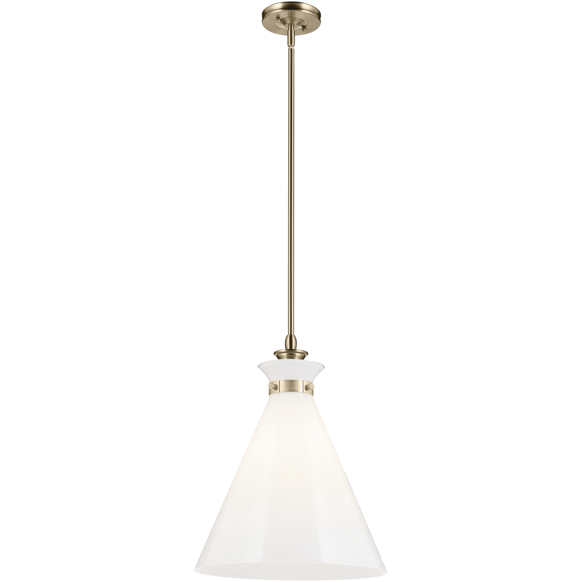 Kichler 52775CPZ Laria 1 Light Champagne Bronze Pendant Ceiling