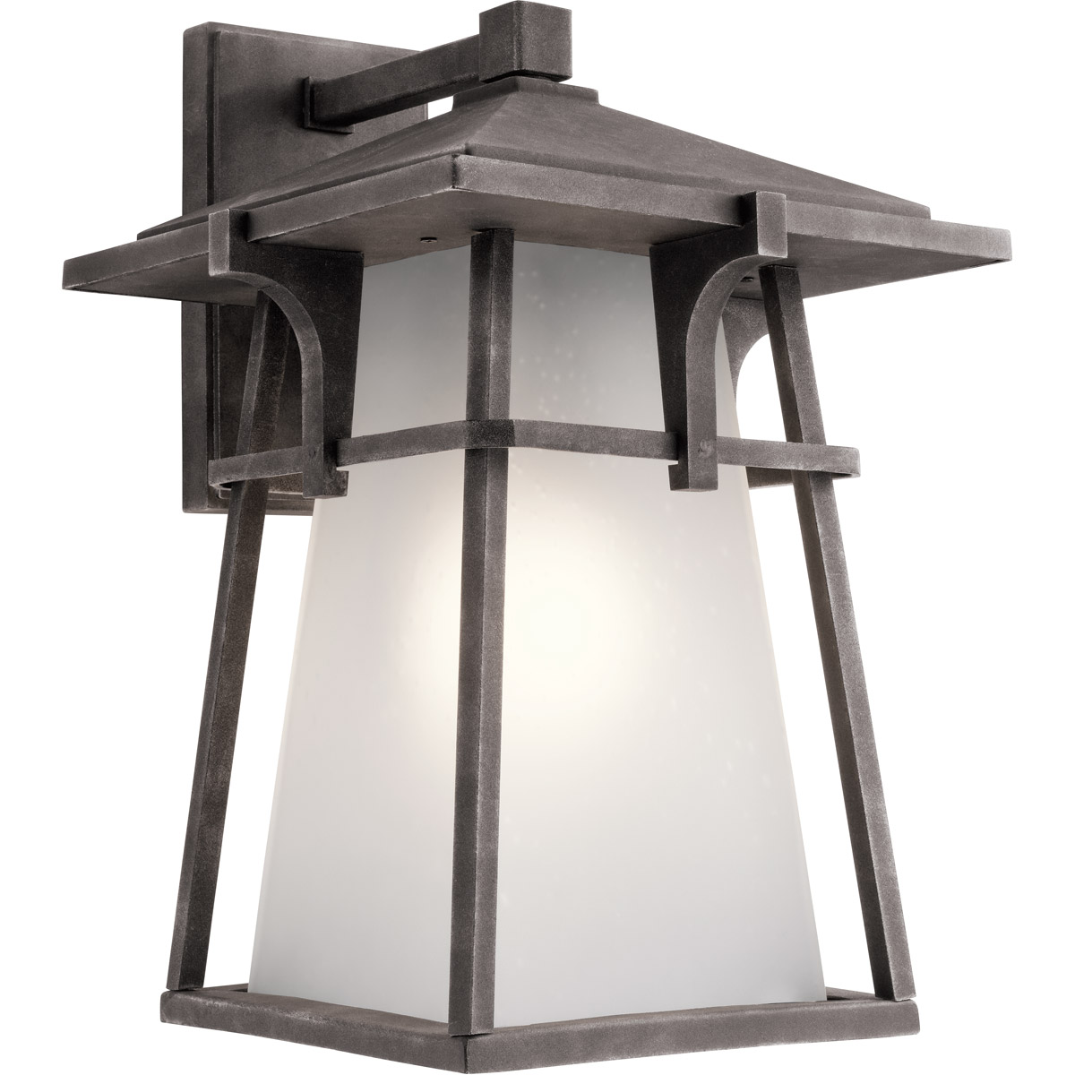 Beckett 1 Light 18 inch Weathered Zinc Outdoor Wall in Incandescent, X-Large