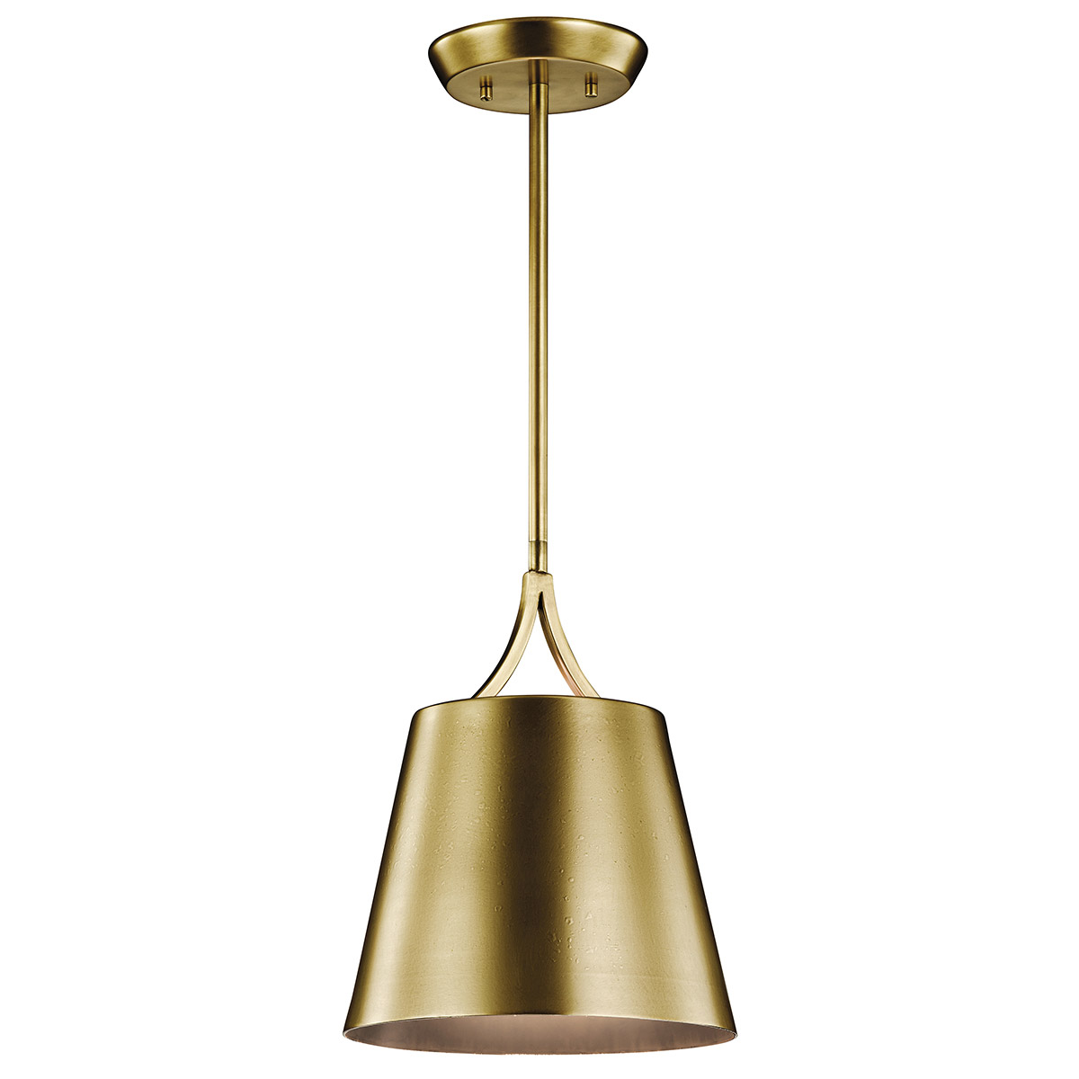 Maclain 1 Light 10 inch Natural Brass Mini Pendant Ceiling Light