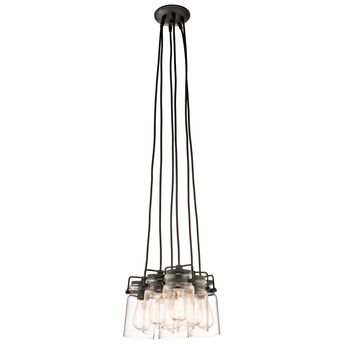 Brinley 6 Light 11.75 inch Olde Bronze Pendant Ceiling Light