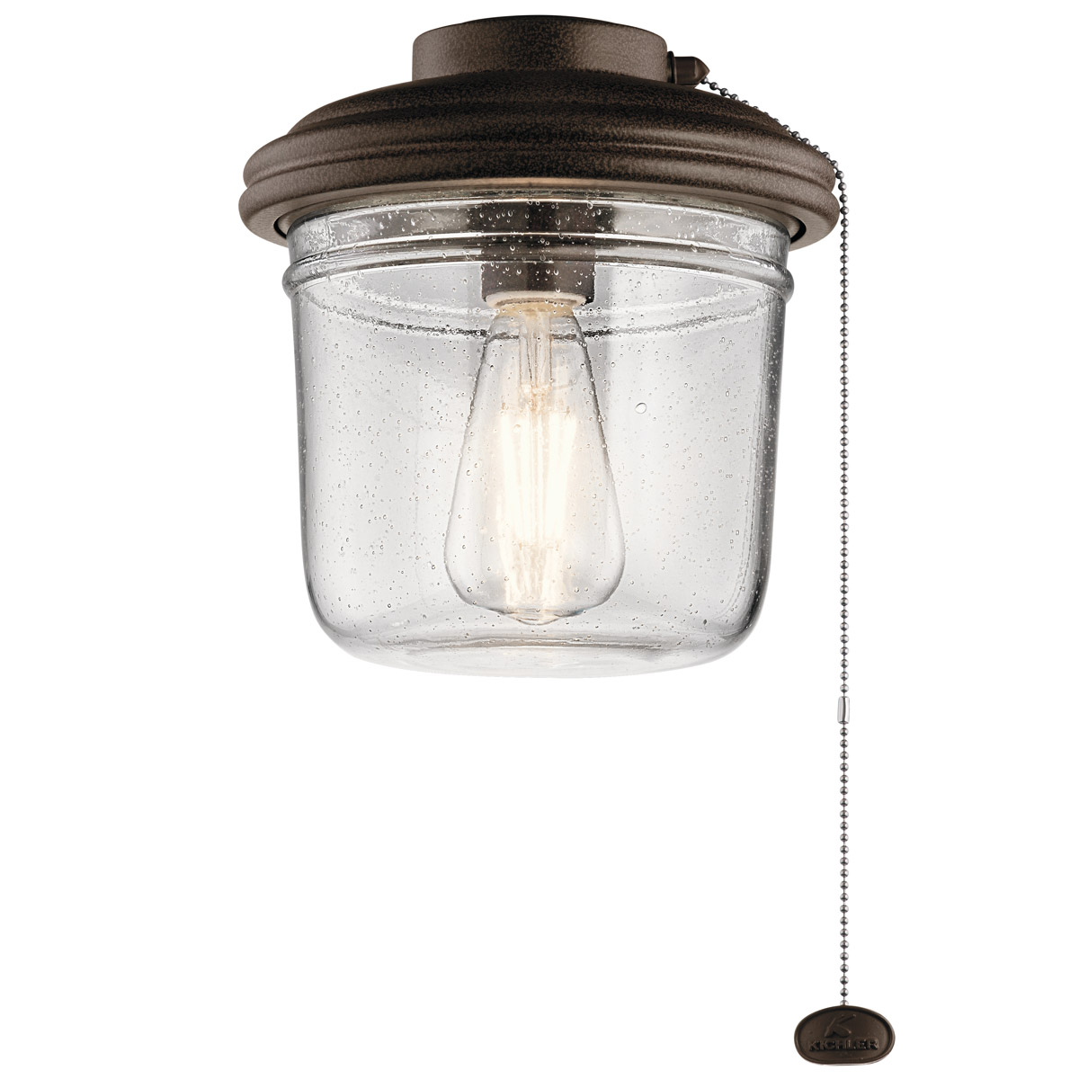 Yorke LED Tannery Bronze Powder Coat Fan Light Kit