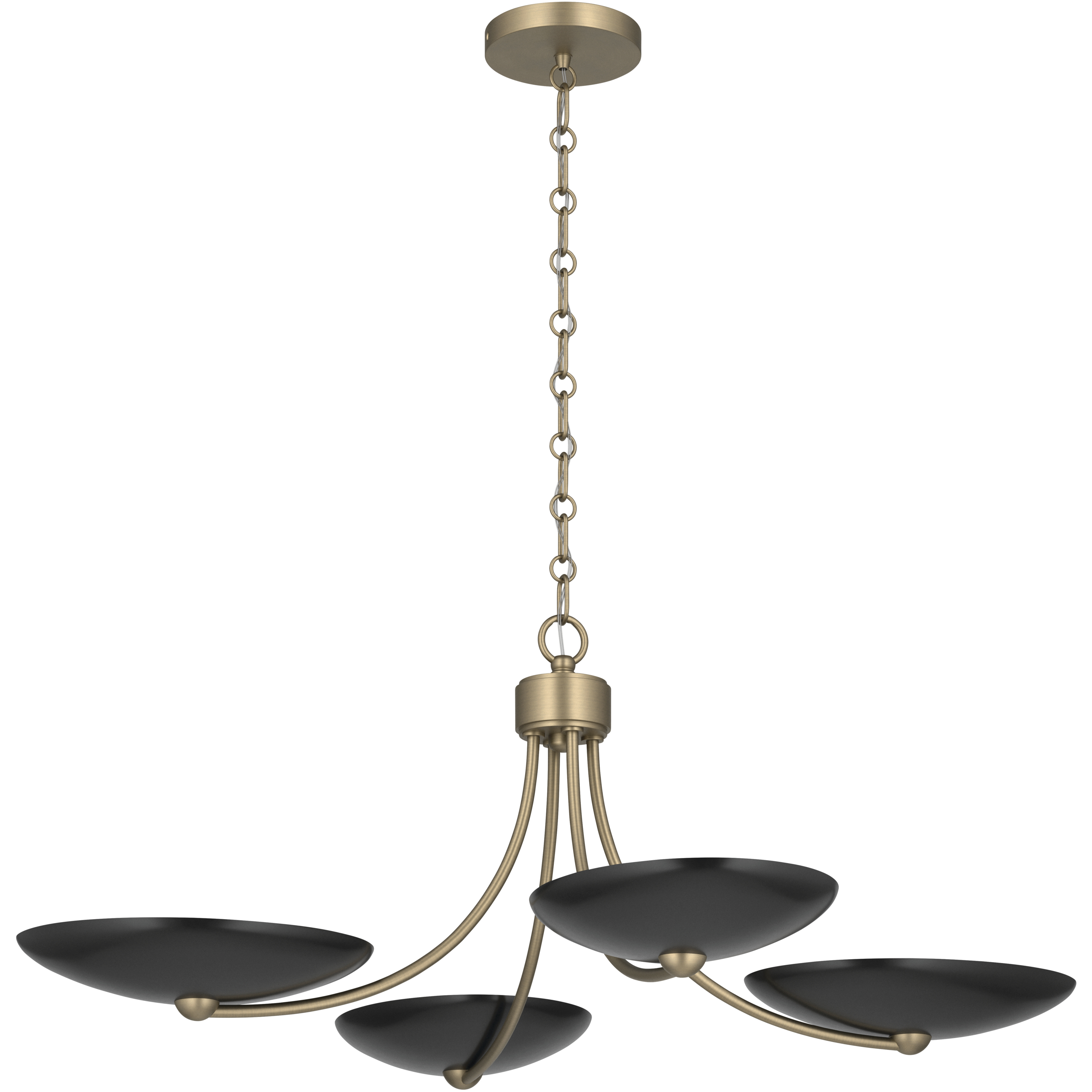 Palmela 4 Light Champagne Bronze Convertible Chandelier Ceiling Light