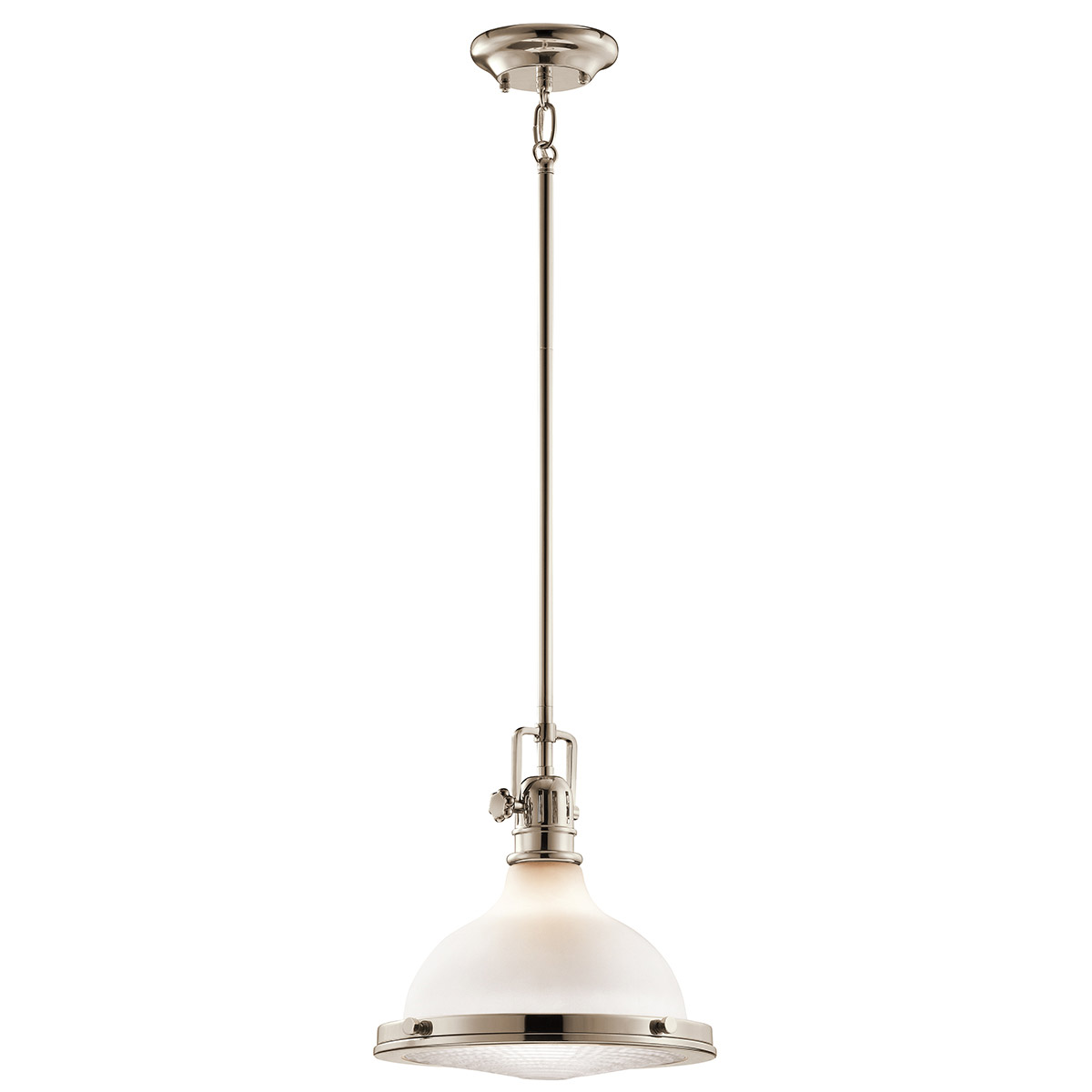 Hatteras Bay 1 Light 11.5 inch Polished Nickel Pendant Ceiling Light