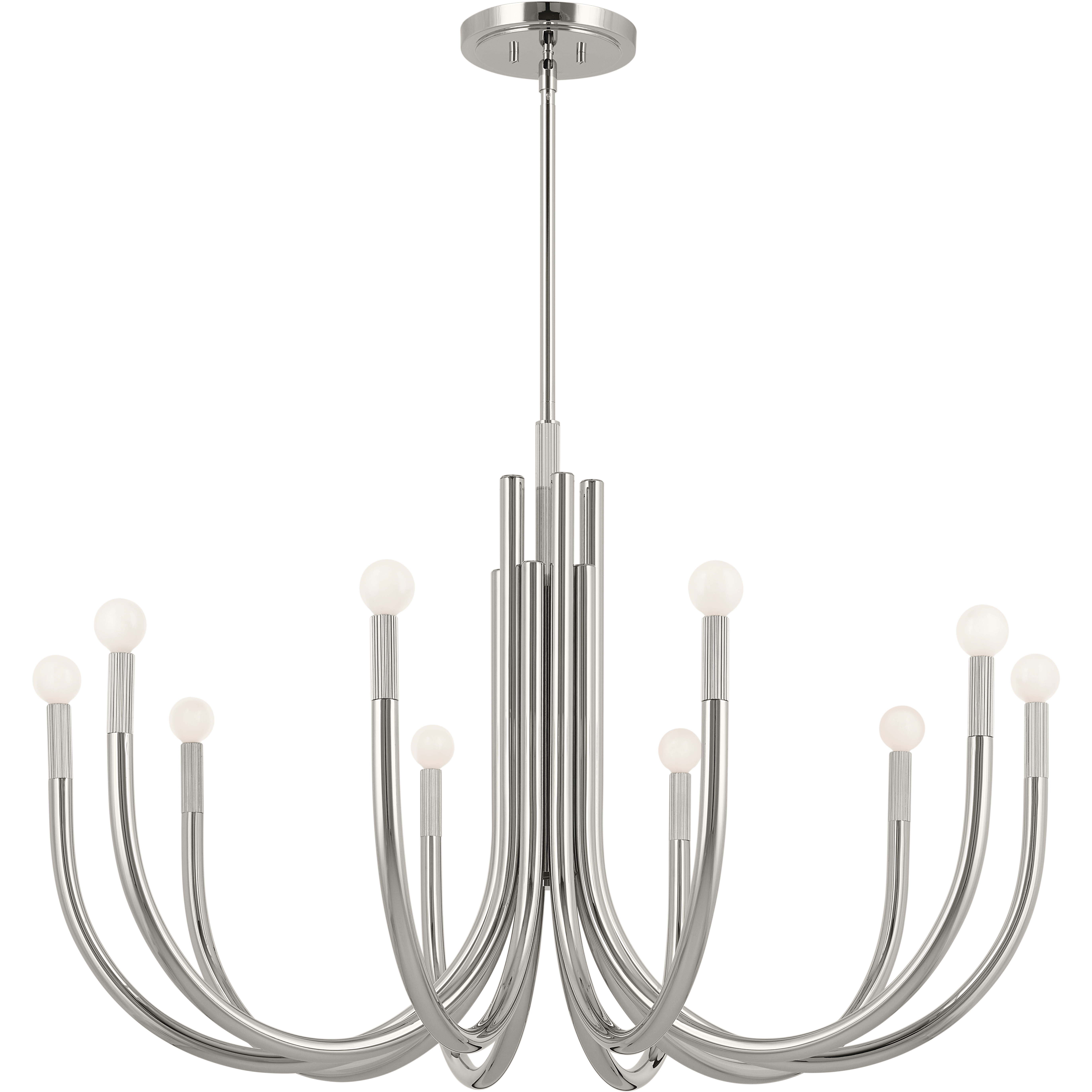 Odensa LED 40.25 inch Polished Nickel Chandelier Ceiling Light