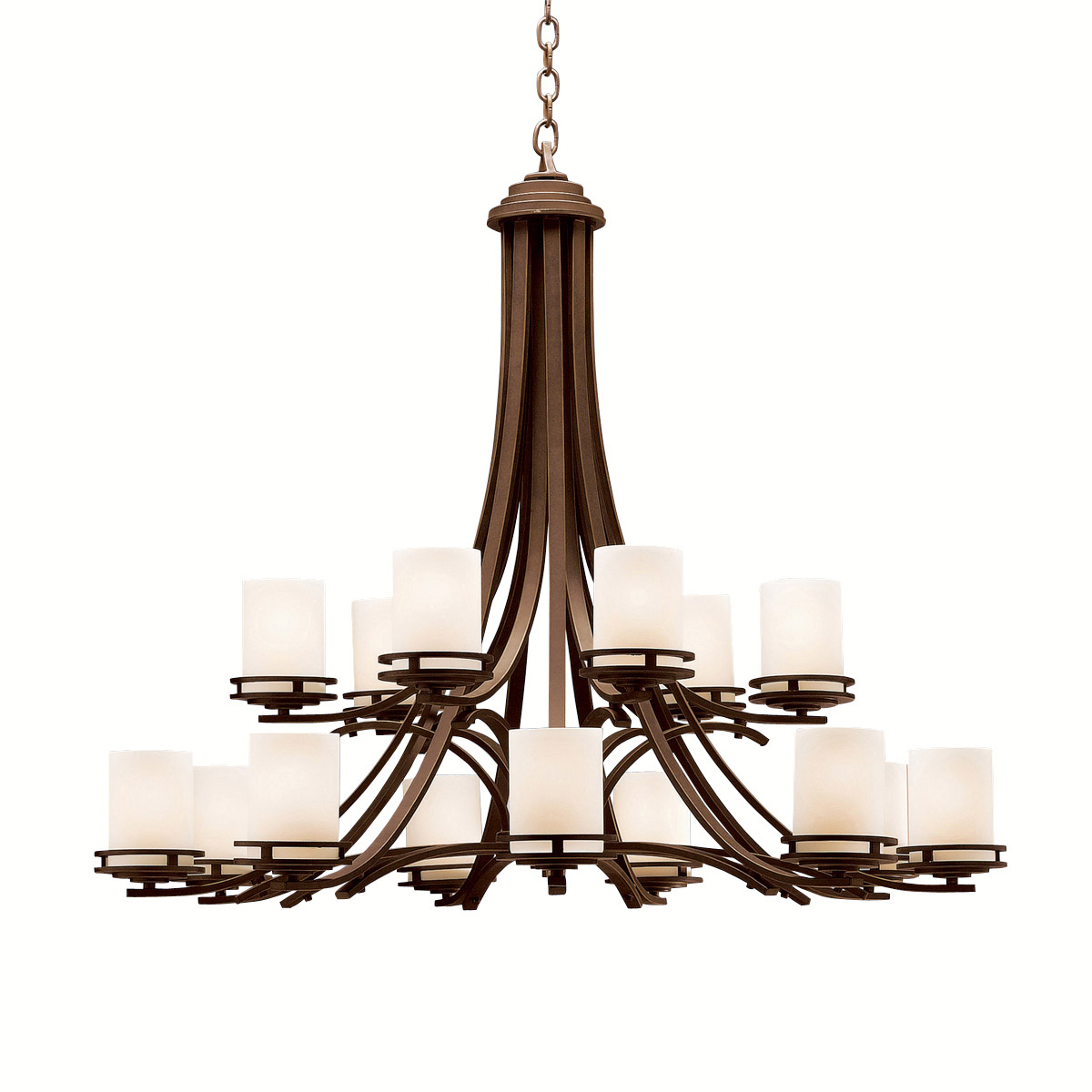 Hendrik 15 Light 42.25 inch Olde Bronze Chandelier 2 Tier Large Ceiling Light, 2 Tier