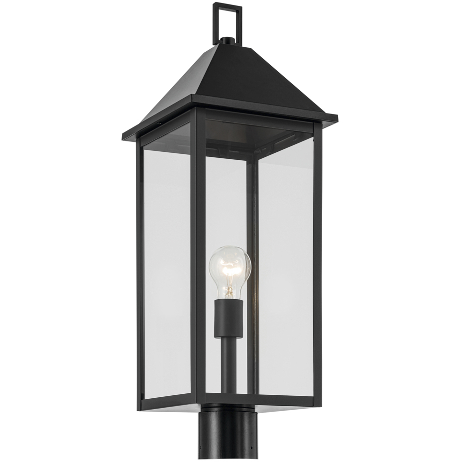 Prin 1 Light 25 inch Black Outdoor Post Lantern