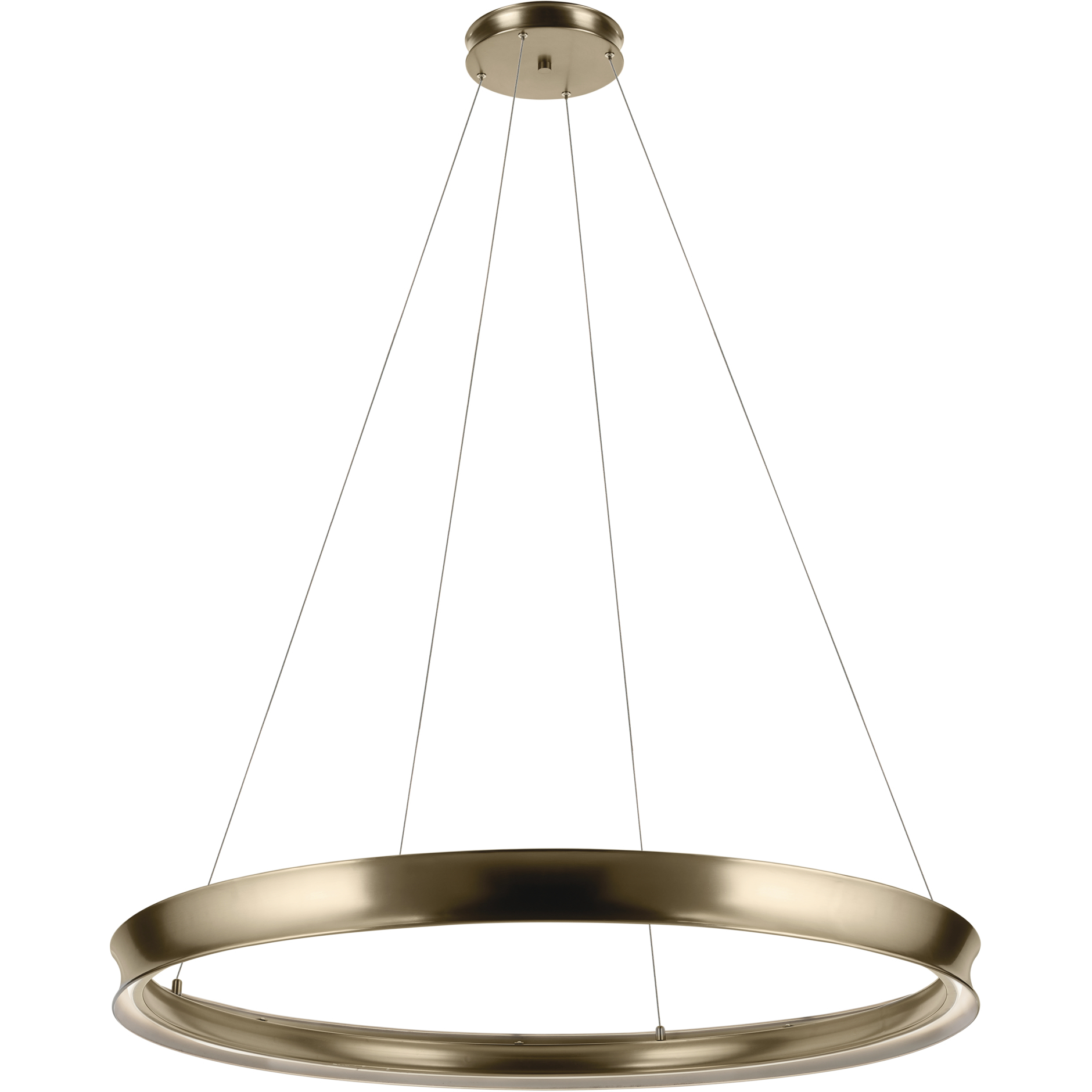 Larousse LED Champagne Bronze Chandelier Ceiling Light