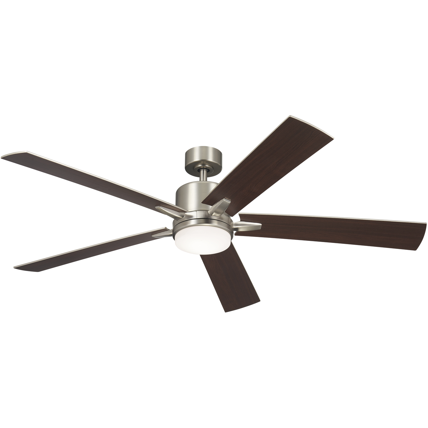 Wurzee Ceiling Fan 52 Inch Brushed Nickel 6 Speeds Reversible