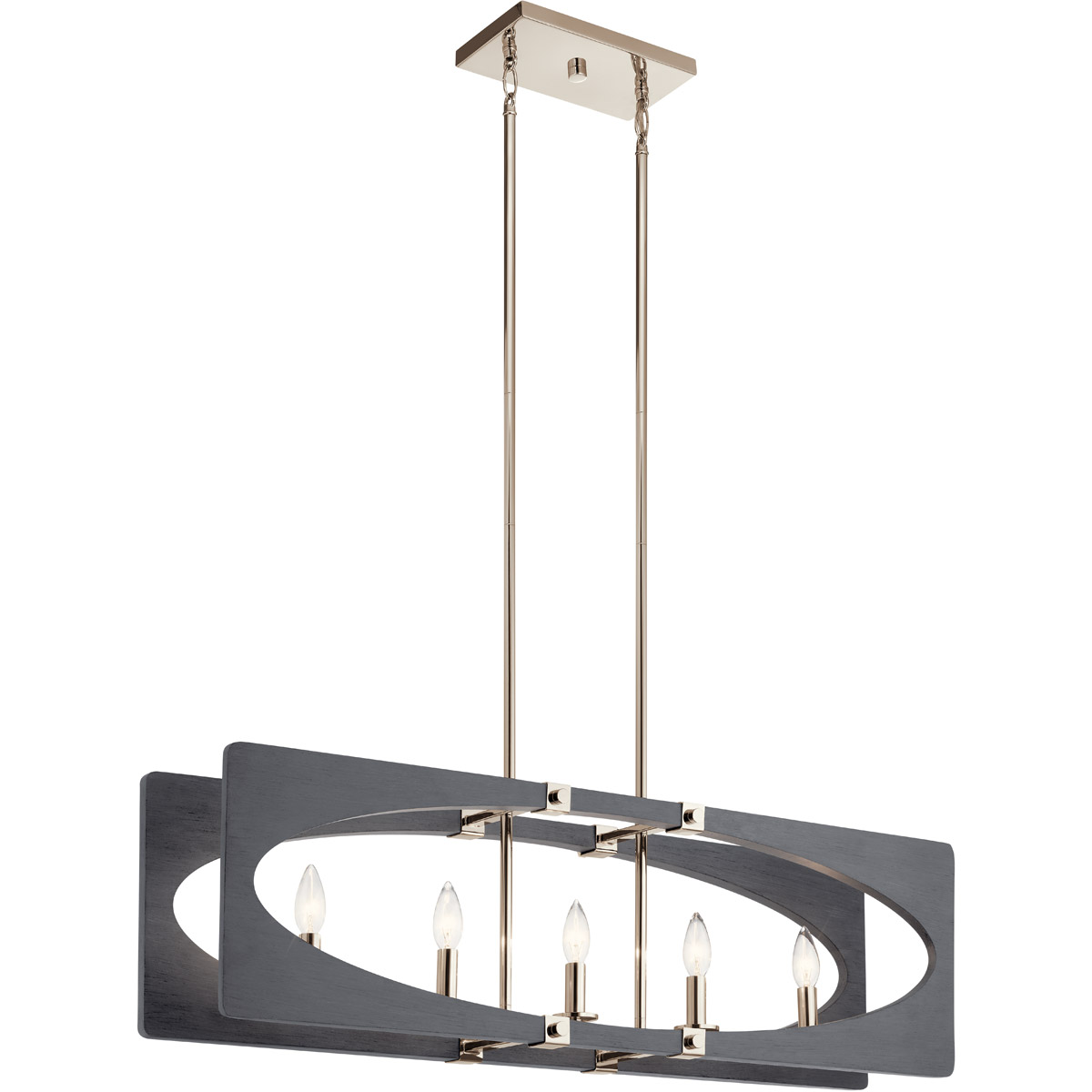 Grey chandelier outlet ceiling light