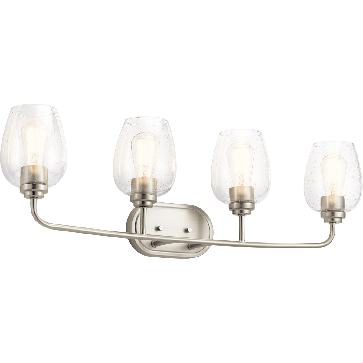 Valserrano 4 Light 34 inch Brushed Nickel Wall Mt Bath 4 Arm Wall Light