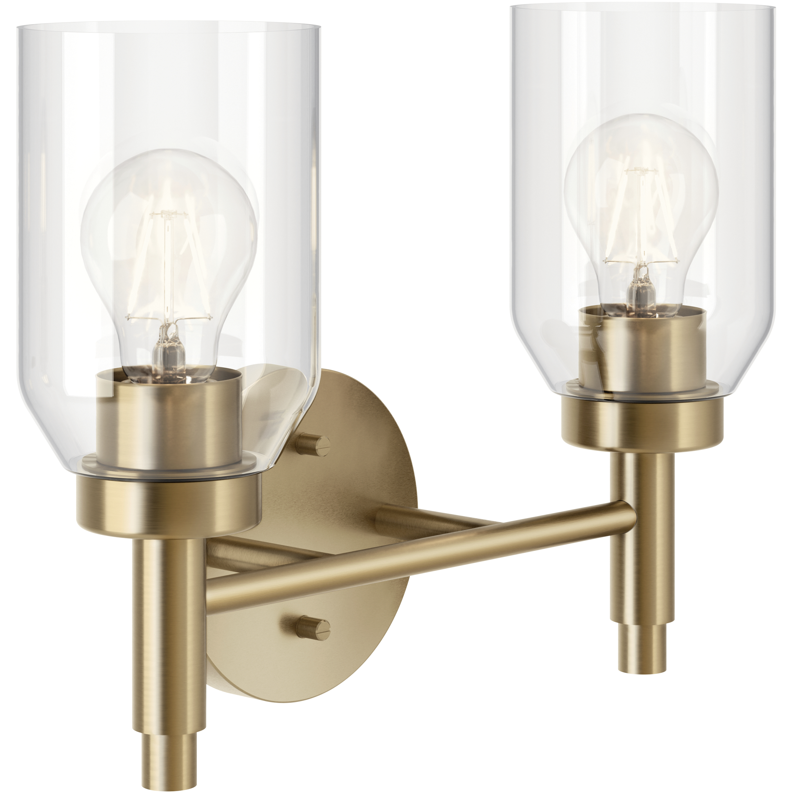 Madden 2 Light 14.25 inch Champagne Bronze Wall Mount Bath Wall Light, 2 Arm