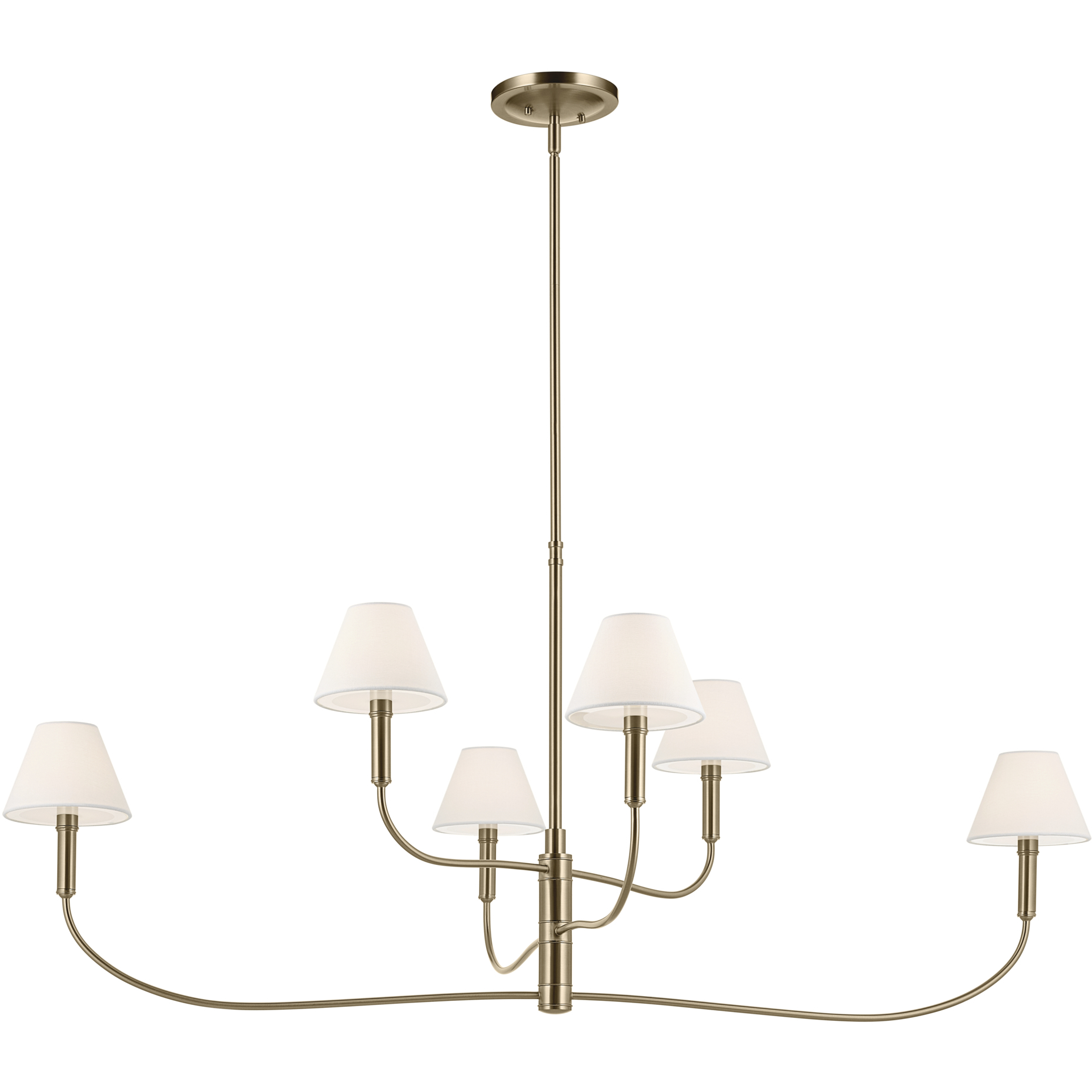 Eadie 6 Light 6 inch Champagne Bronze Chandelier Ceiling Light