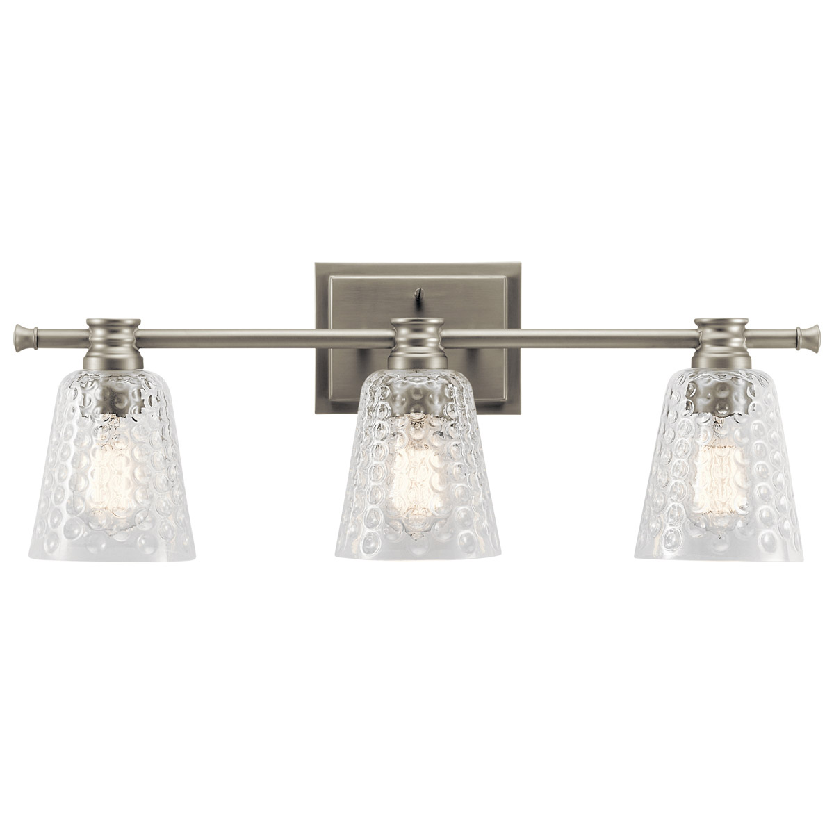 Nadine 3 Light 25 inch Brushed Nickel Wall Mt Bath 3 Arm Wall Light