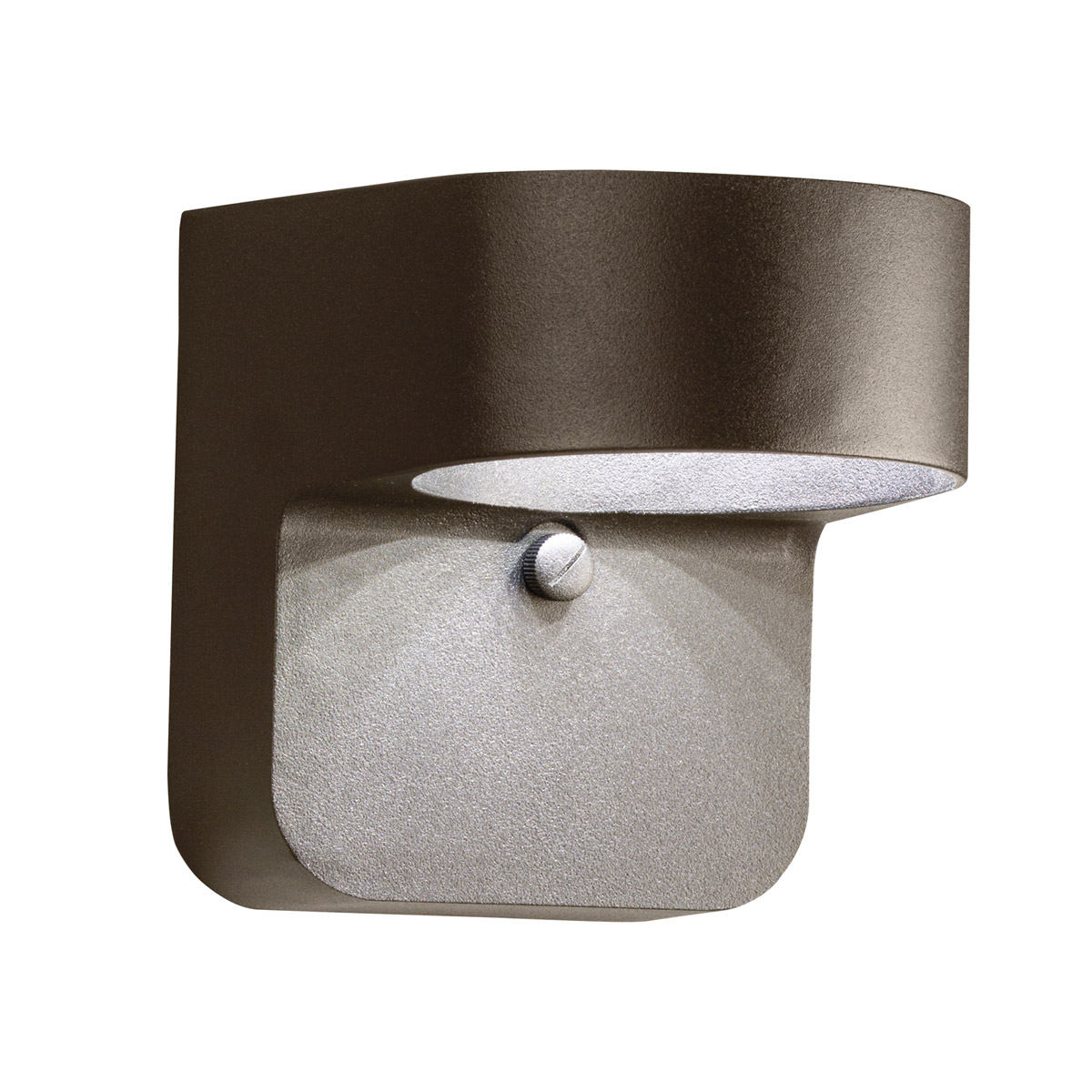 Independence LED 6 inch Textured Architectural Bronze Outdoor Wall, Small